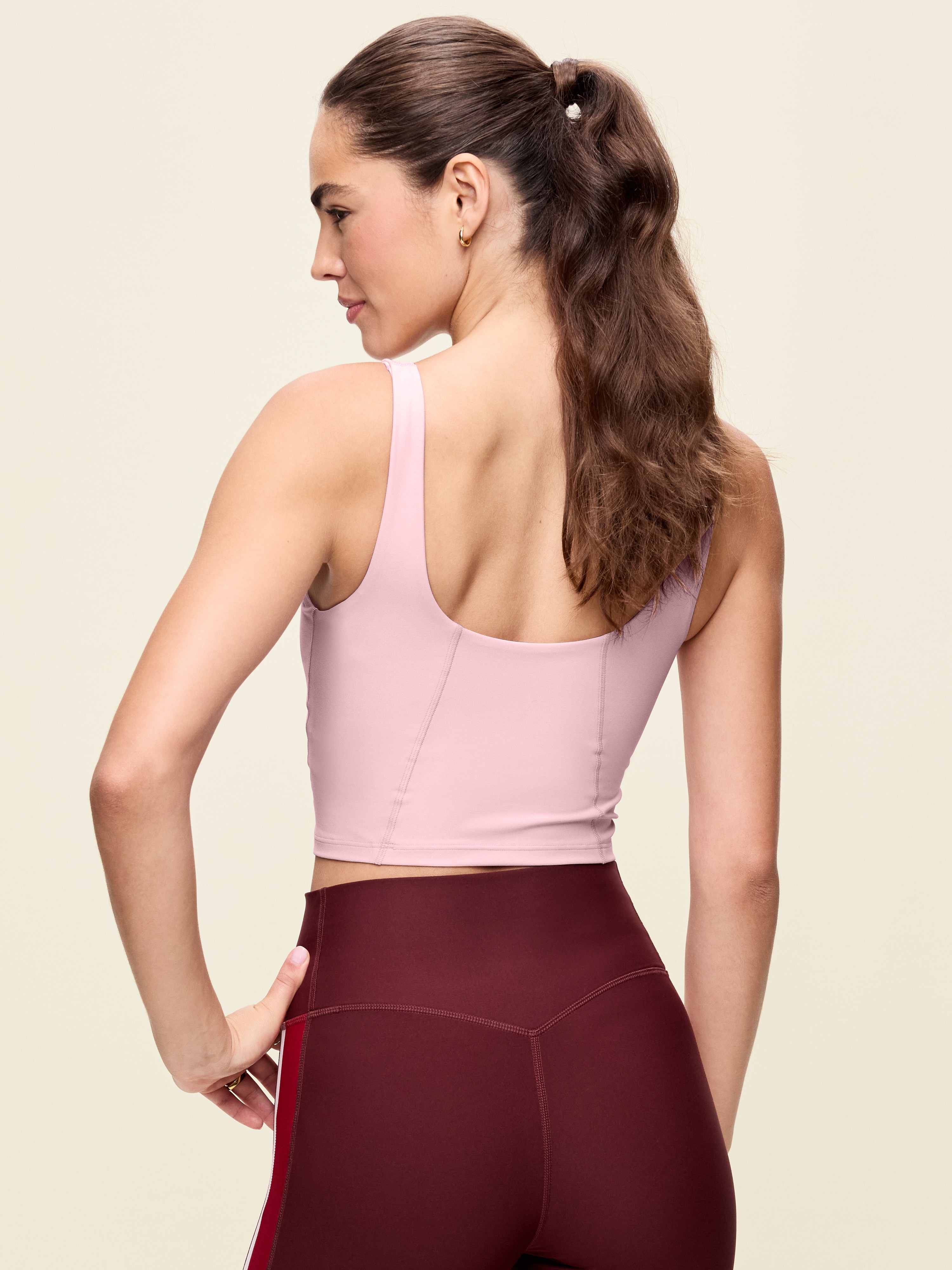 Light Support PowerSoft Longline Sports Bra - Fairytale Rose - 2