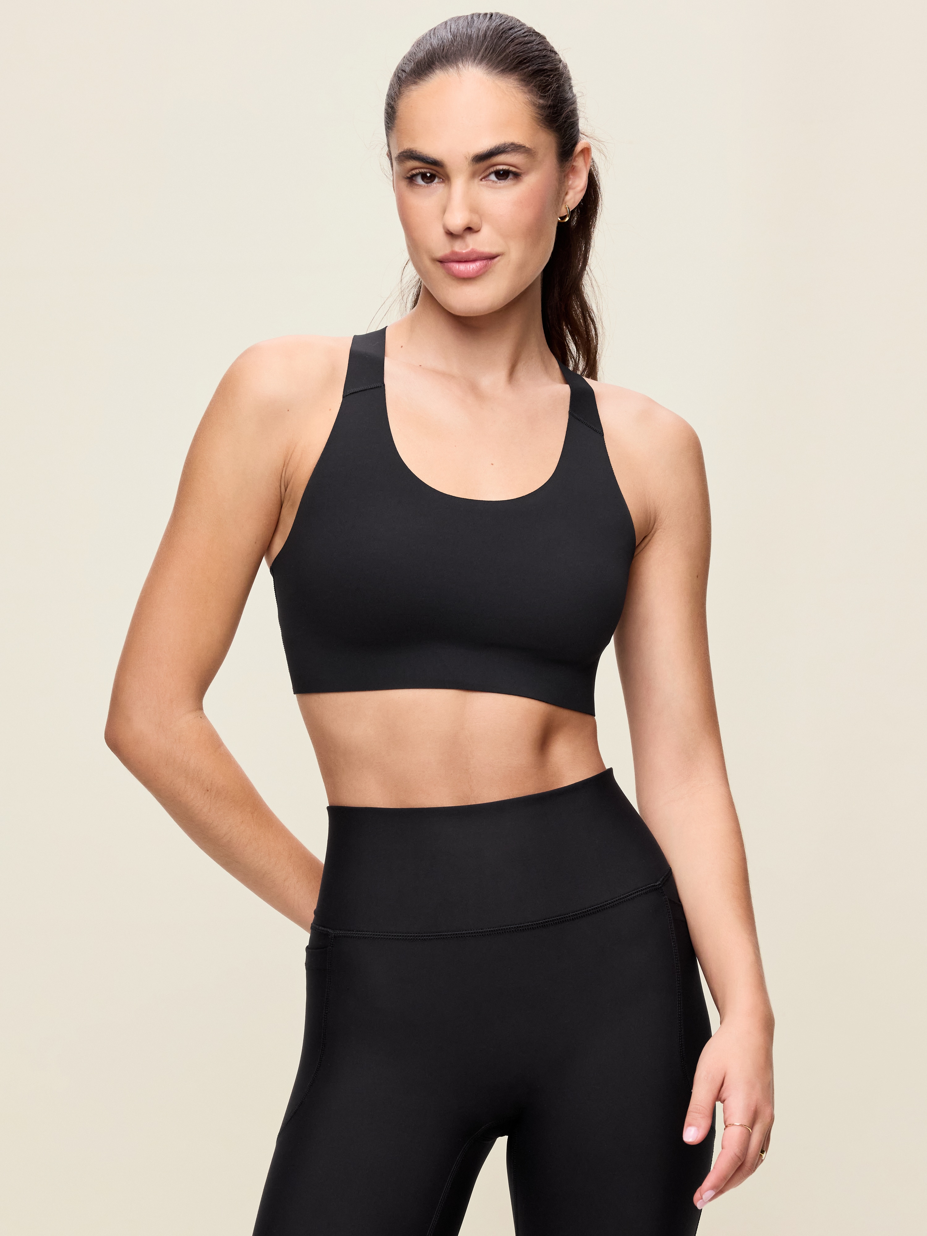PowerSoft Molded Racerback Bra - Black Jack - 1