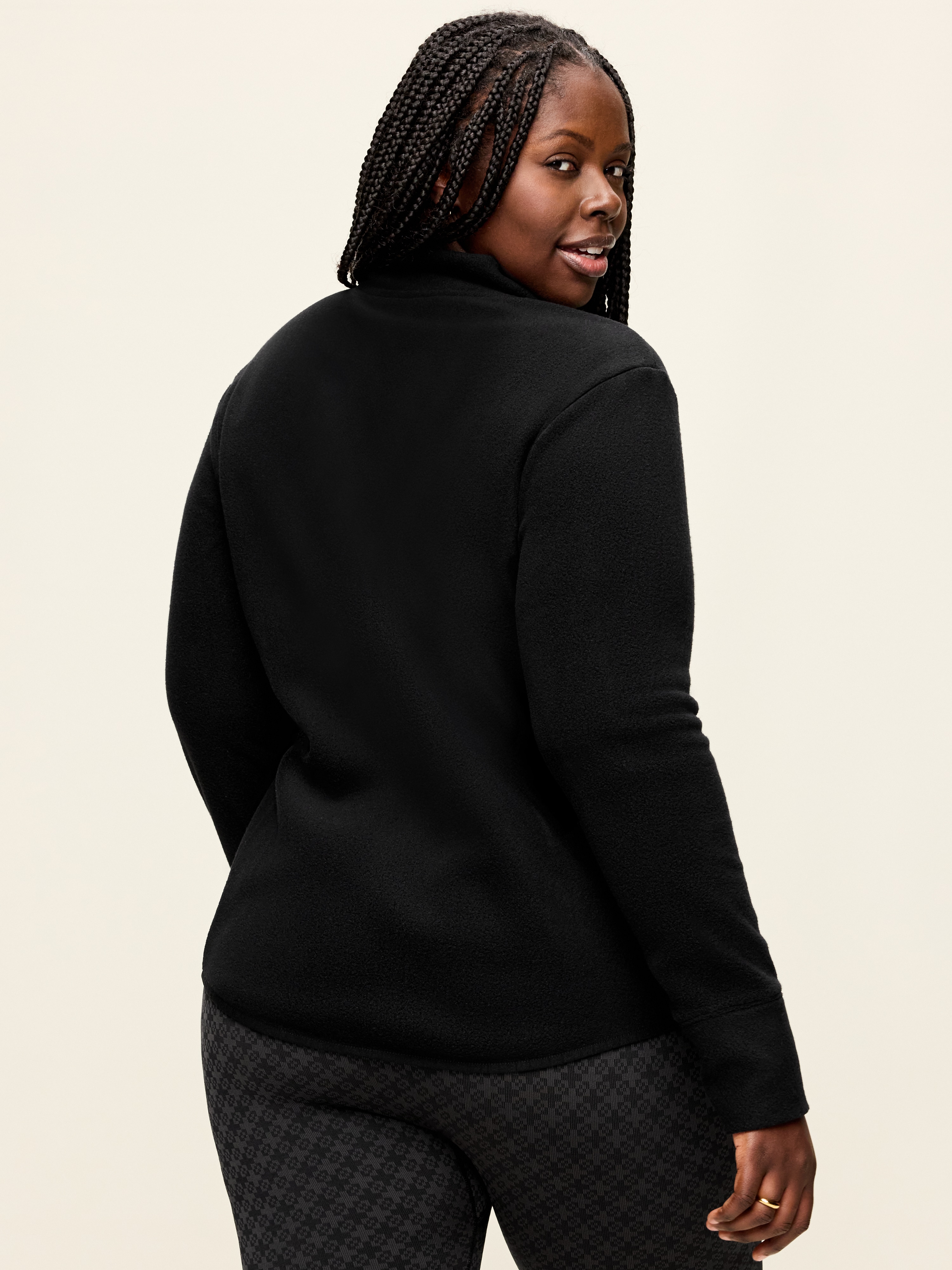 Fitted Performance Fleece Full-Zip Jacket - Black Jack - 8