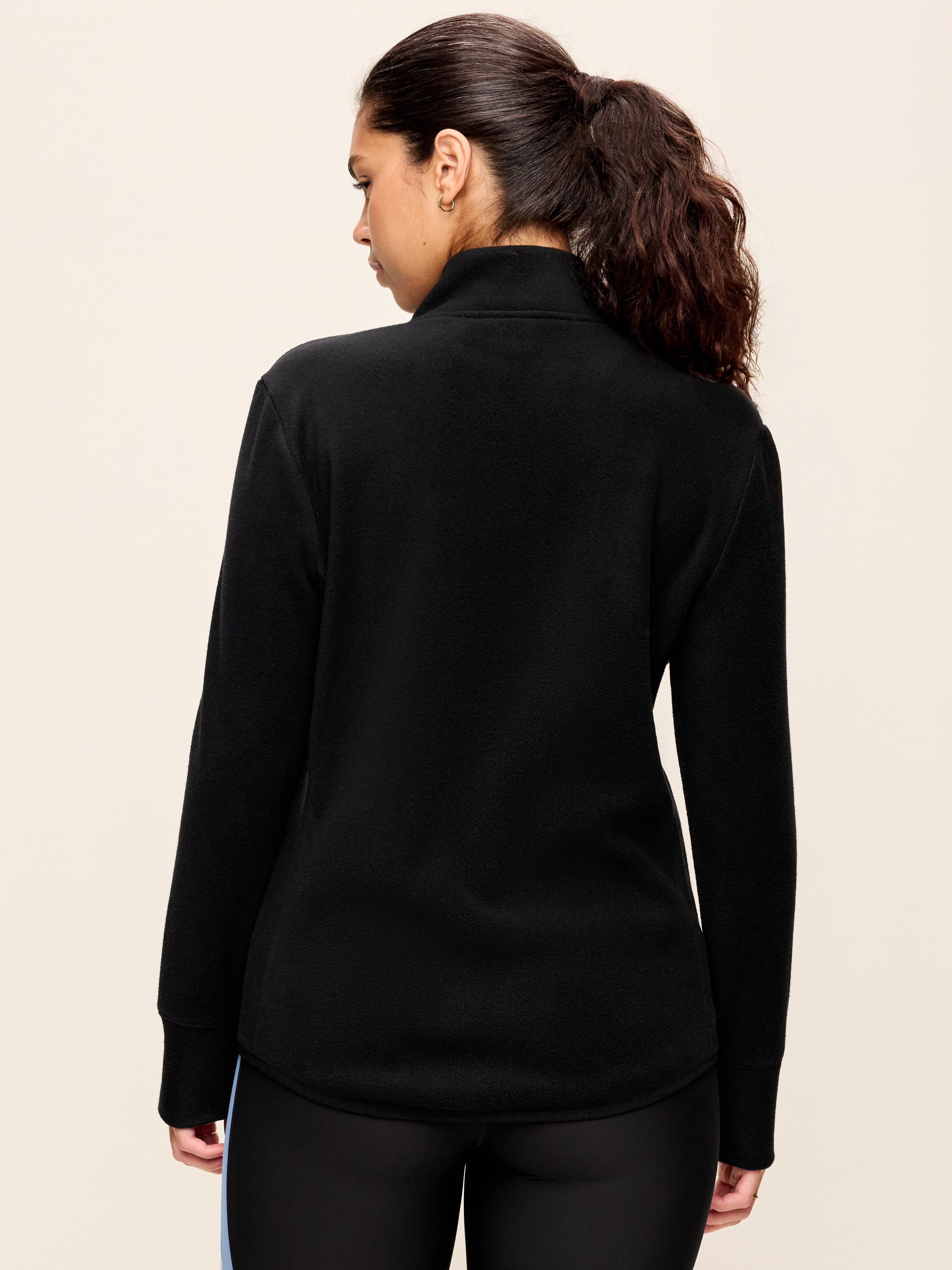 Fitted Performance Fleece Full-Zip Jacket - Black Jack - 6