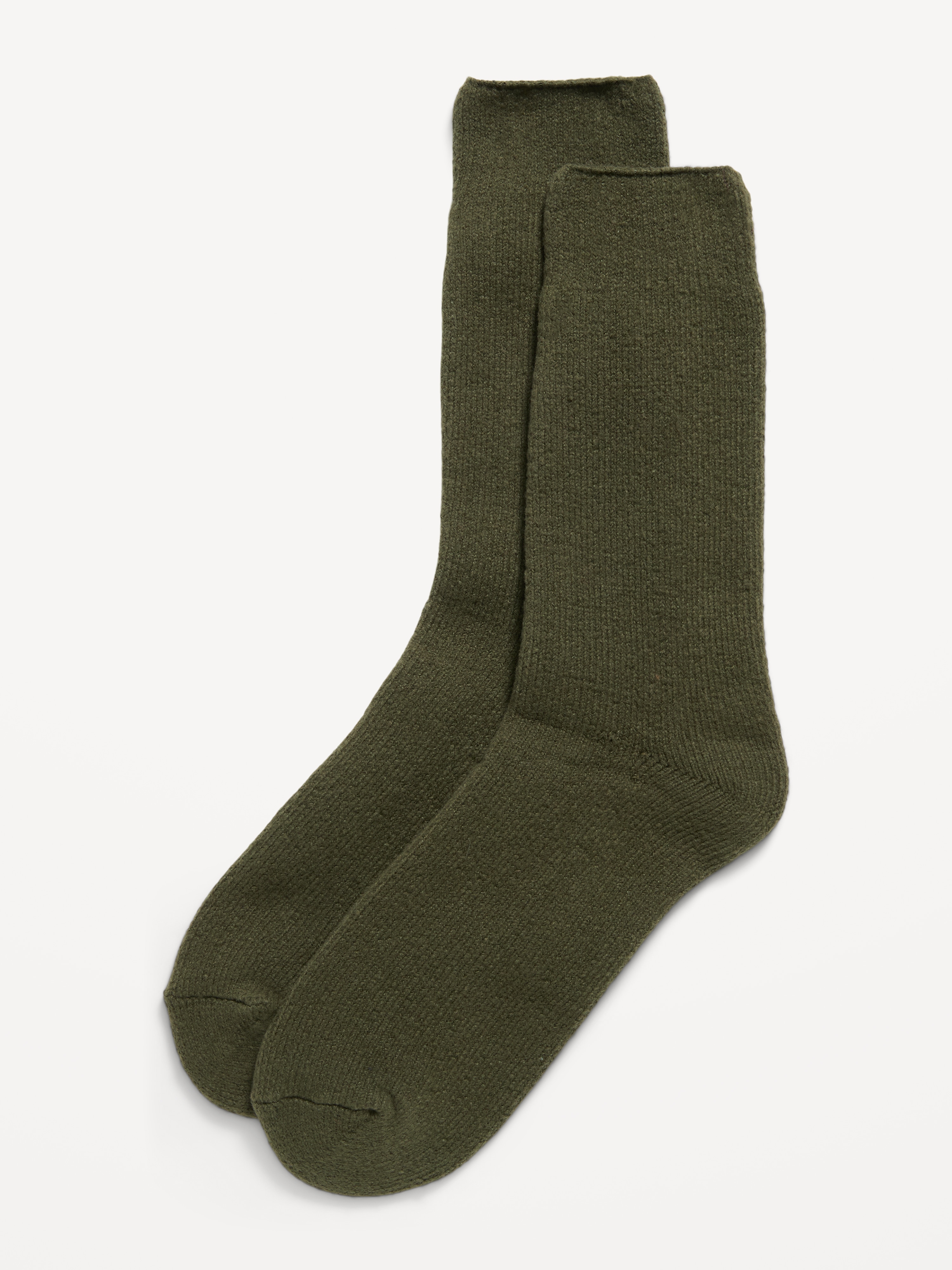 Cozy-Lined Crew Socks for Men - Secret Garden - 1