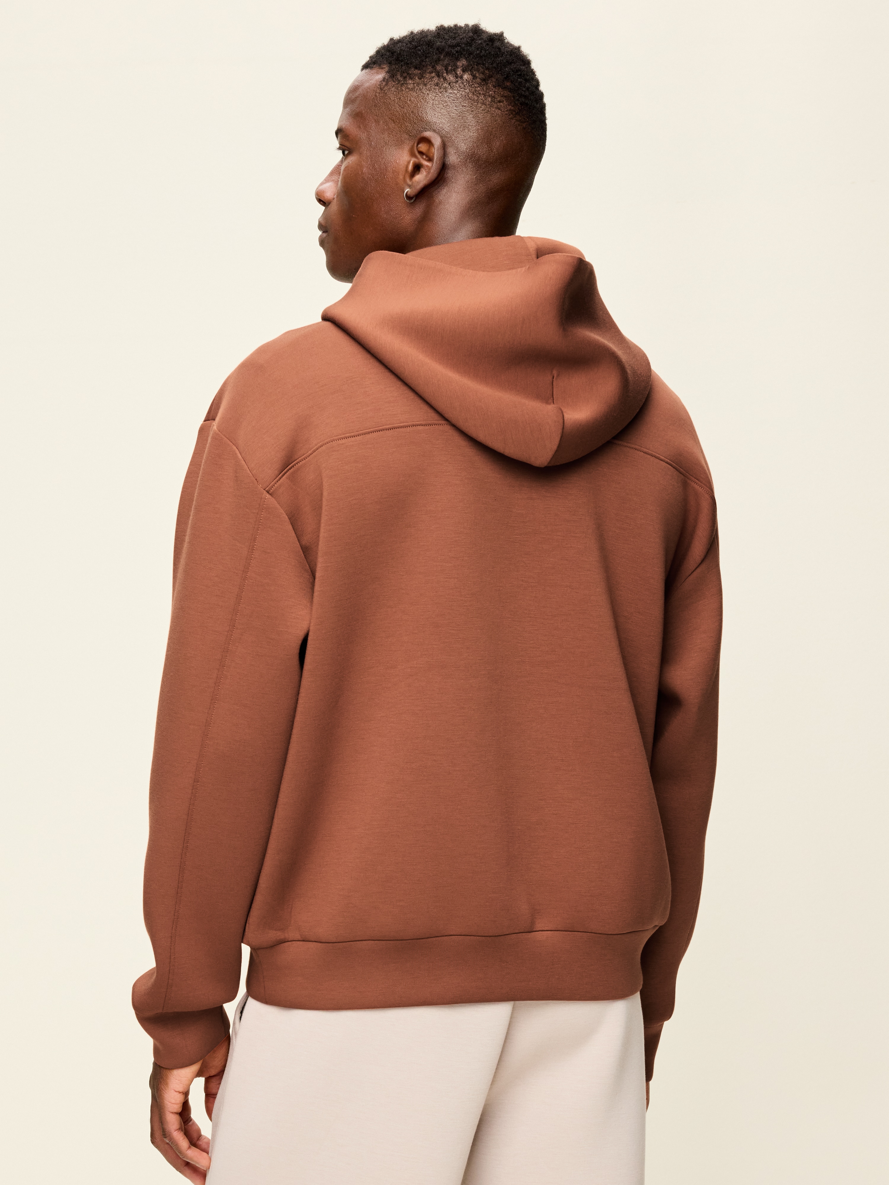 Bounce Fleece Oversized Pullover Hoodie - Horse Chestnut - 2