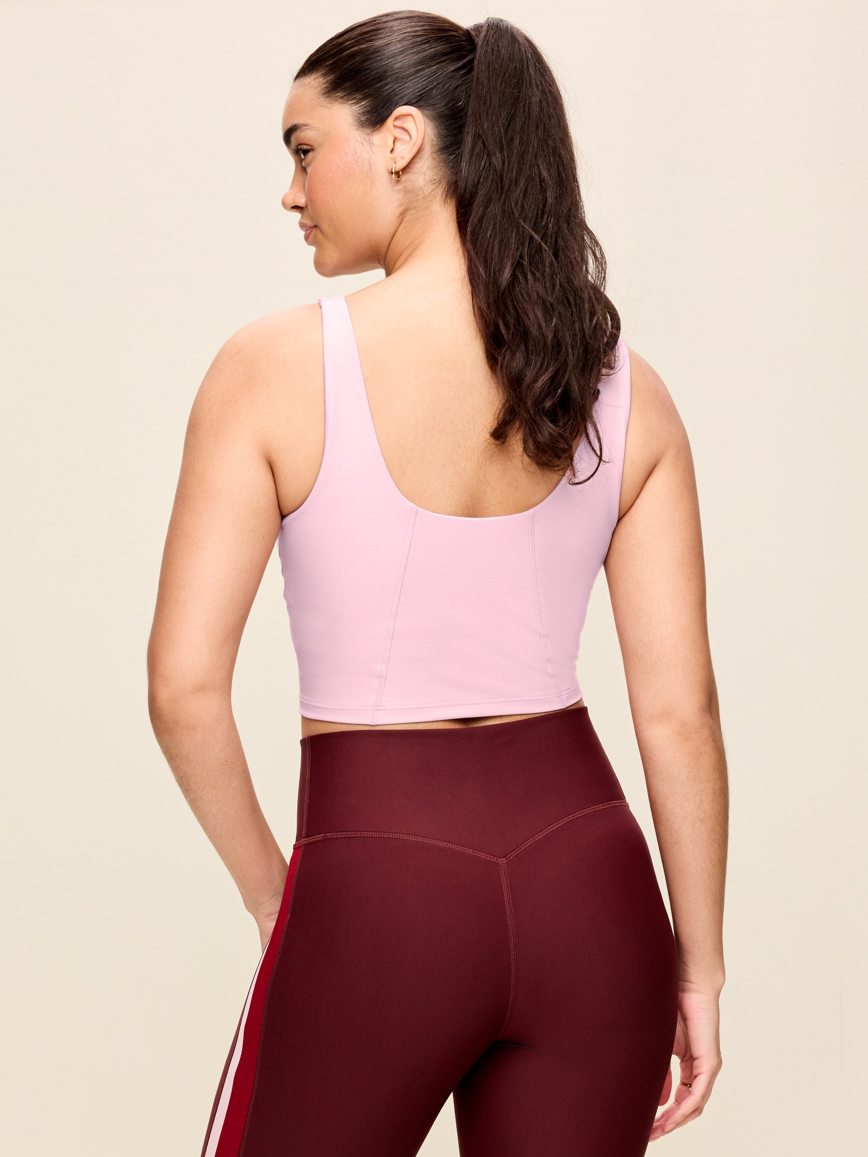 Light Support PowerSoft Longline Sports Bra - Fairytale Rose - 5