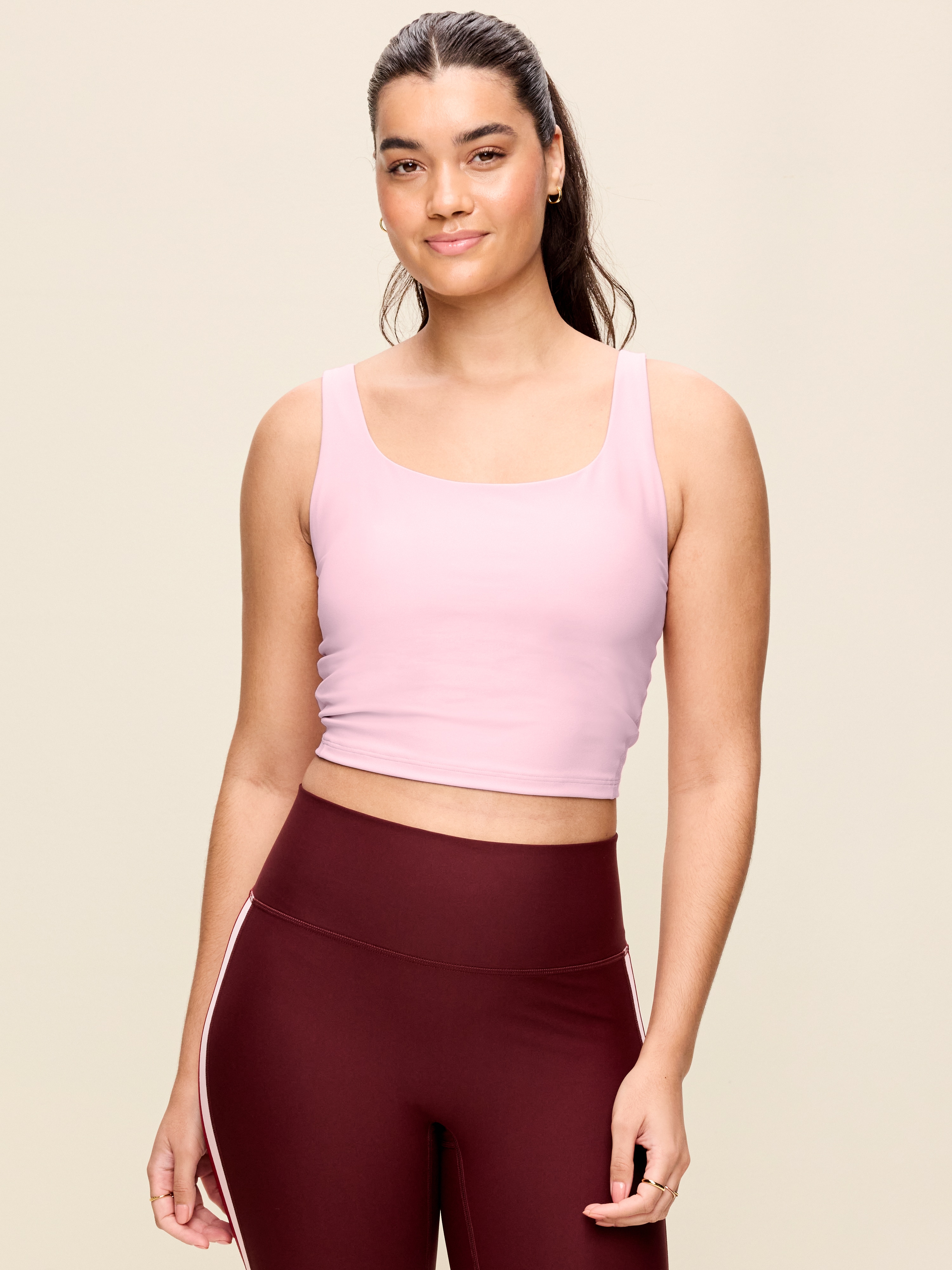 Light Support PowerSoft Longline Sports Bra - Fairytale Rose - 4