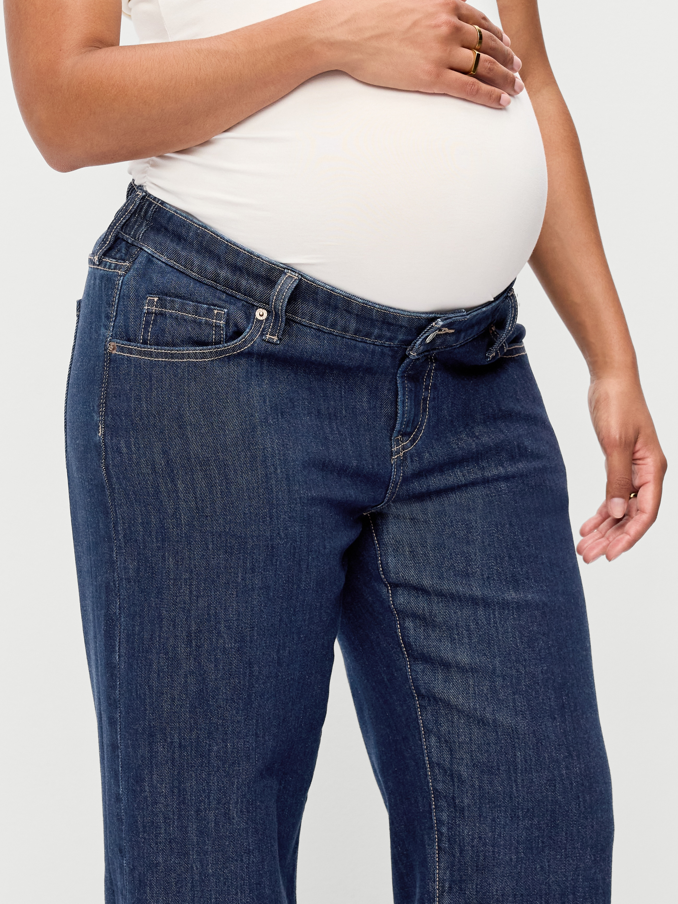 Maternity Low-Rise OG Loose Jeans - Heritage Rinse - 5