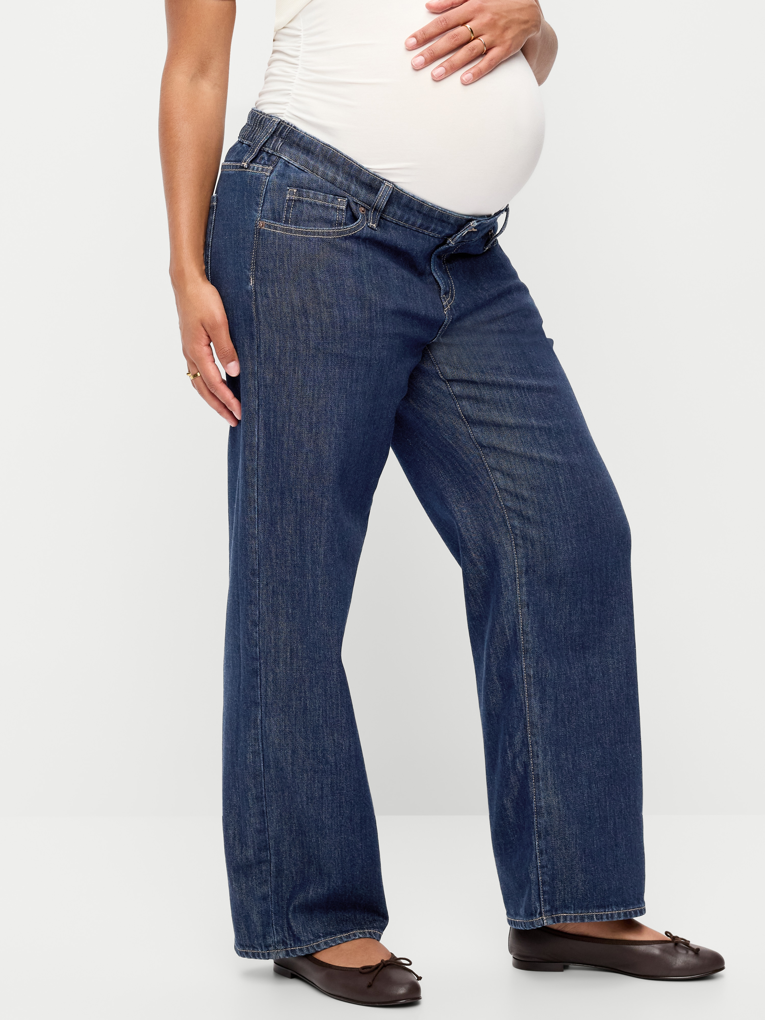 Maternity Low-Rise OG Loose Jeans - Heritage Rinse - 2
