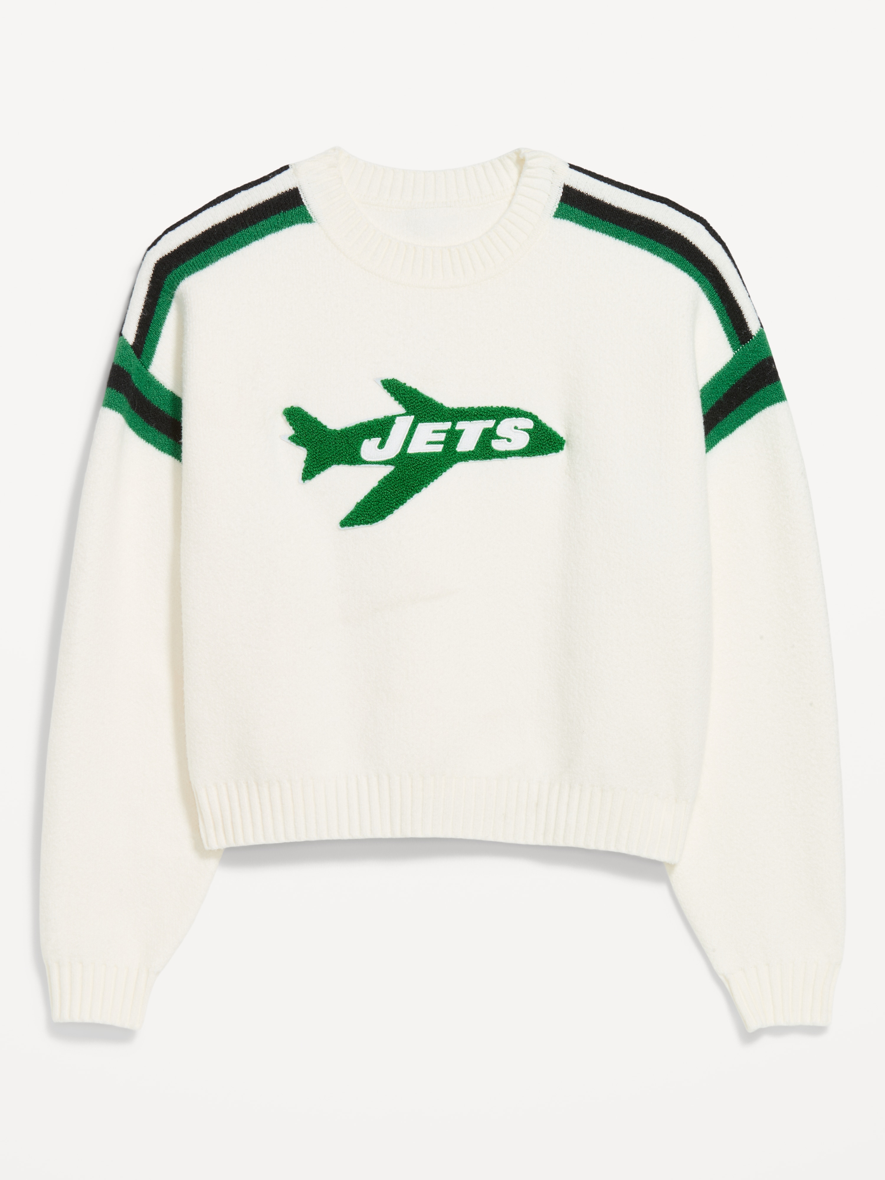 Buffalo Bills Cropped Sweater for Women - New York Jets - 1