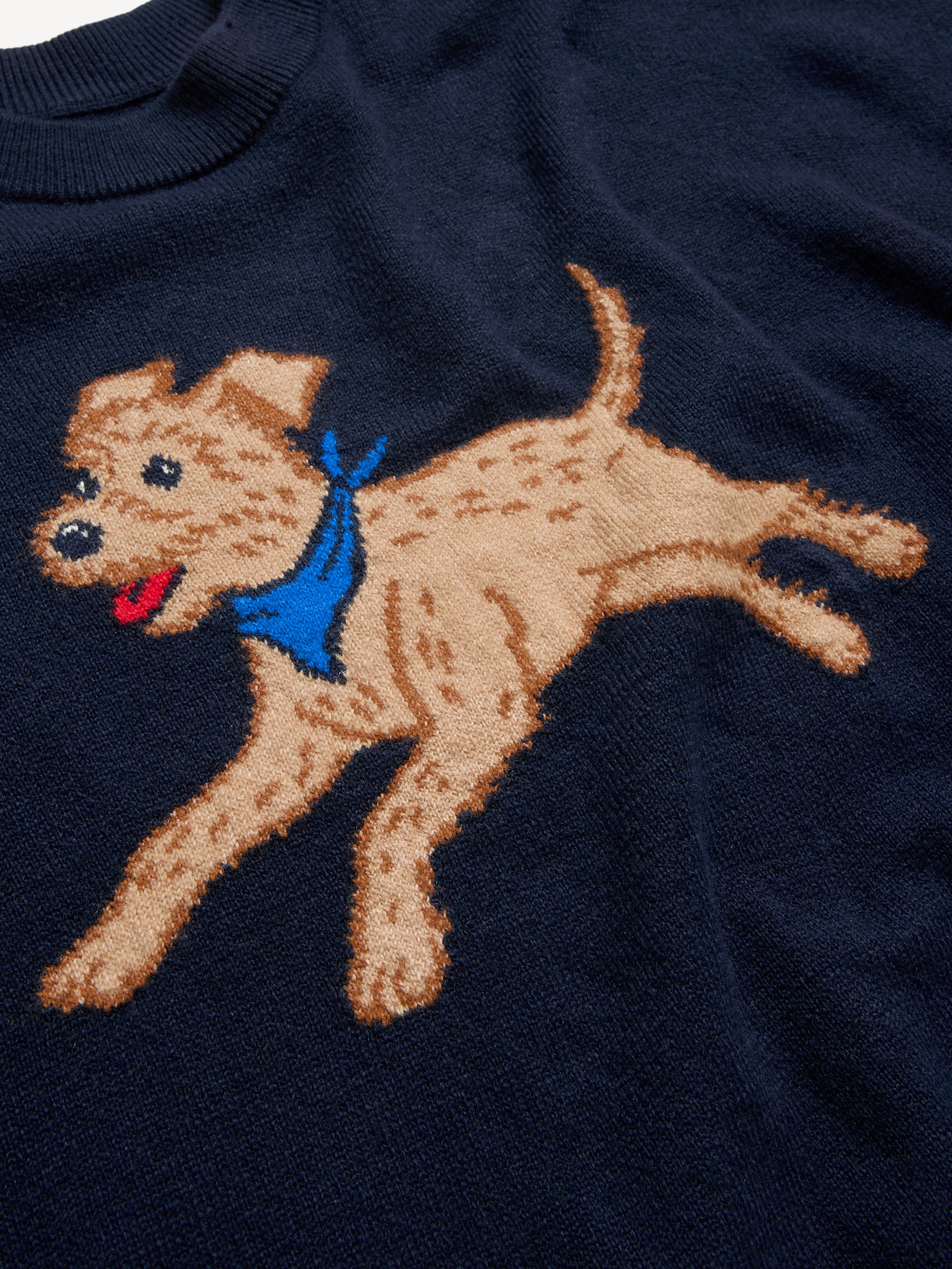 Loose Cozy Wool-Blend Crew-Neck Sweater - Magic the Dog - 5