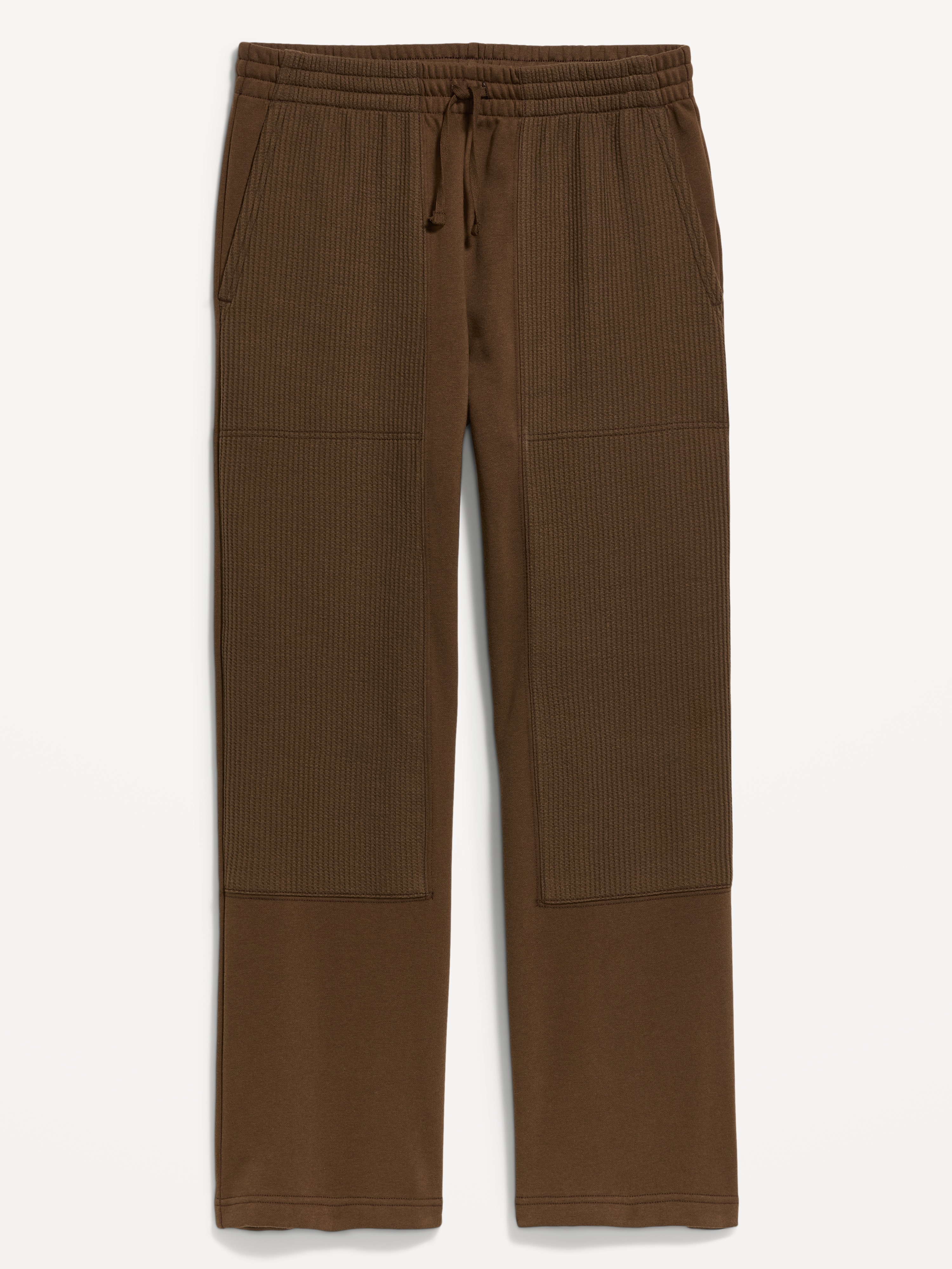 Baggy Waffle-Knit Utility Sweatpants - Dark Walnut - 6