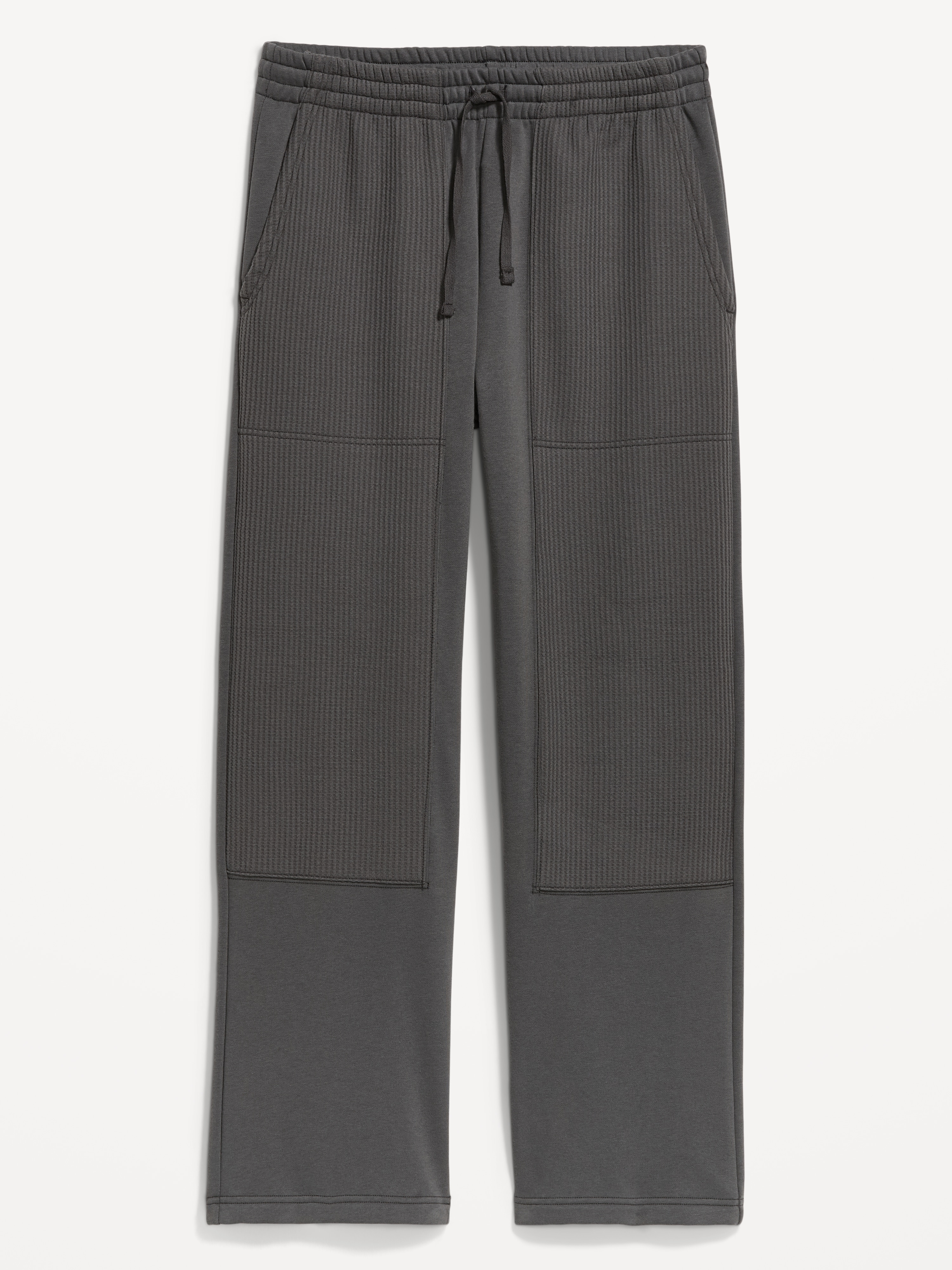 Baggy Waffle-Knit Utility Sweatpants - Stainless Steel - 6