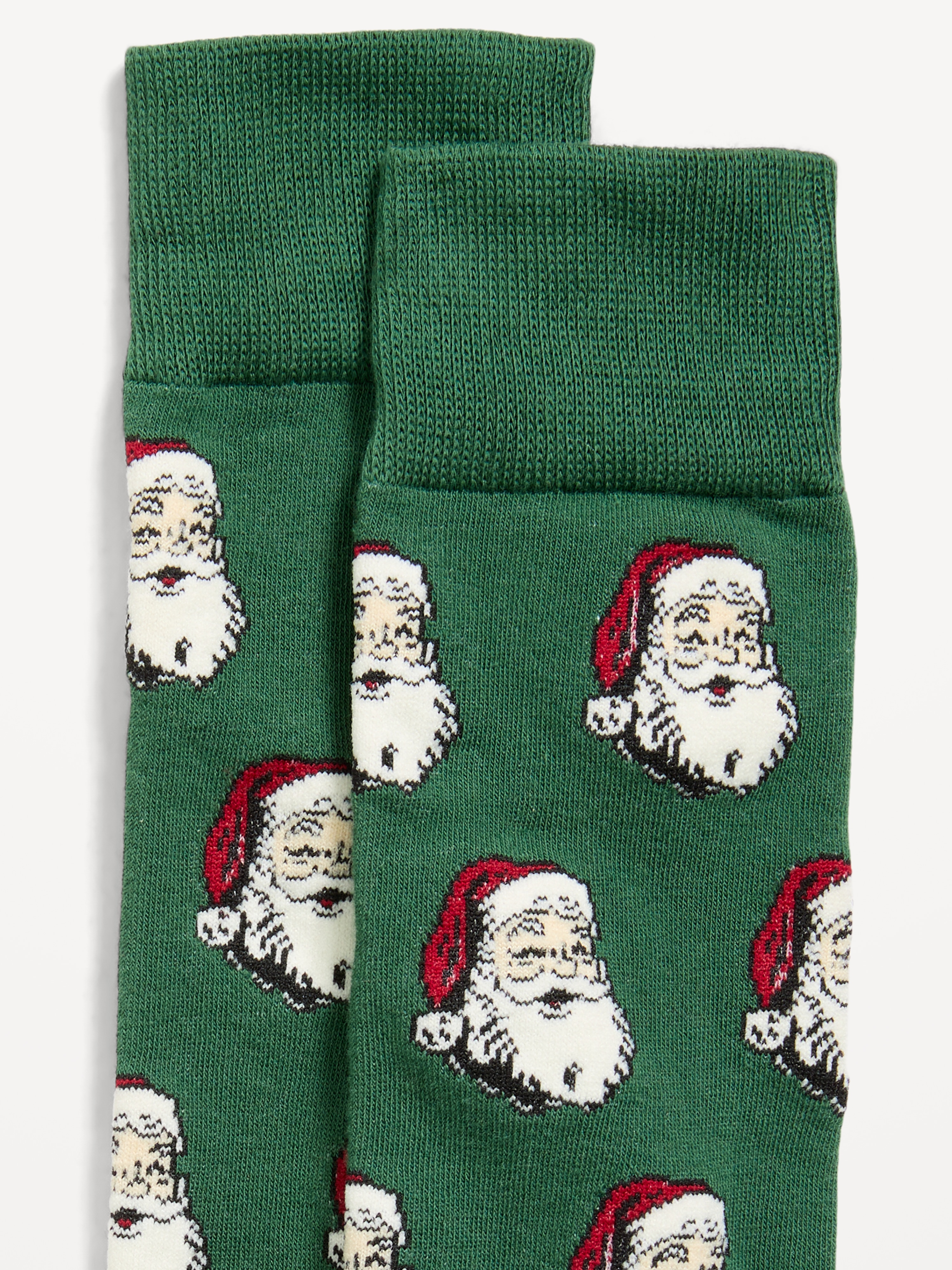 Printed Novelty Socks for Men - Santa Face - 2