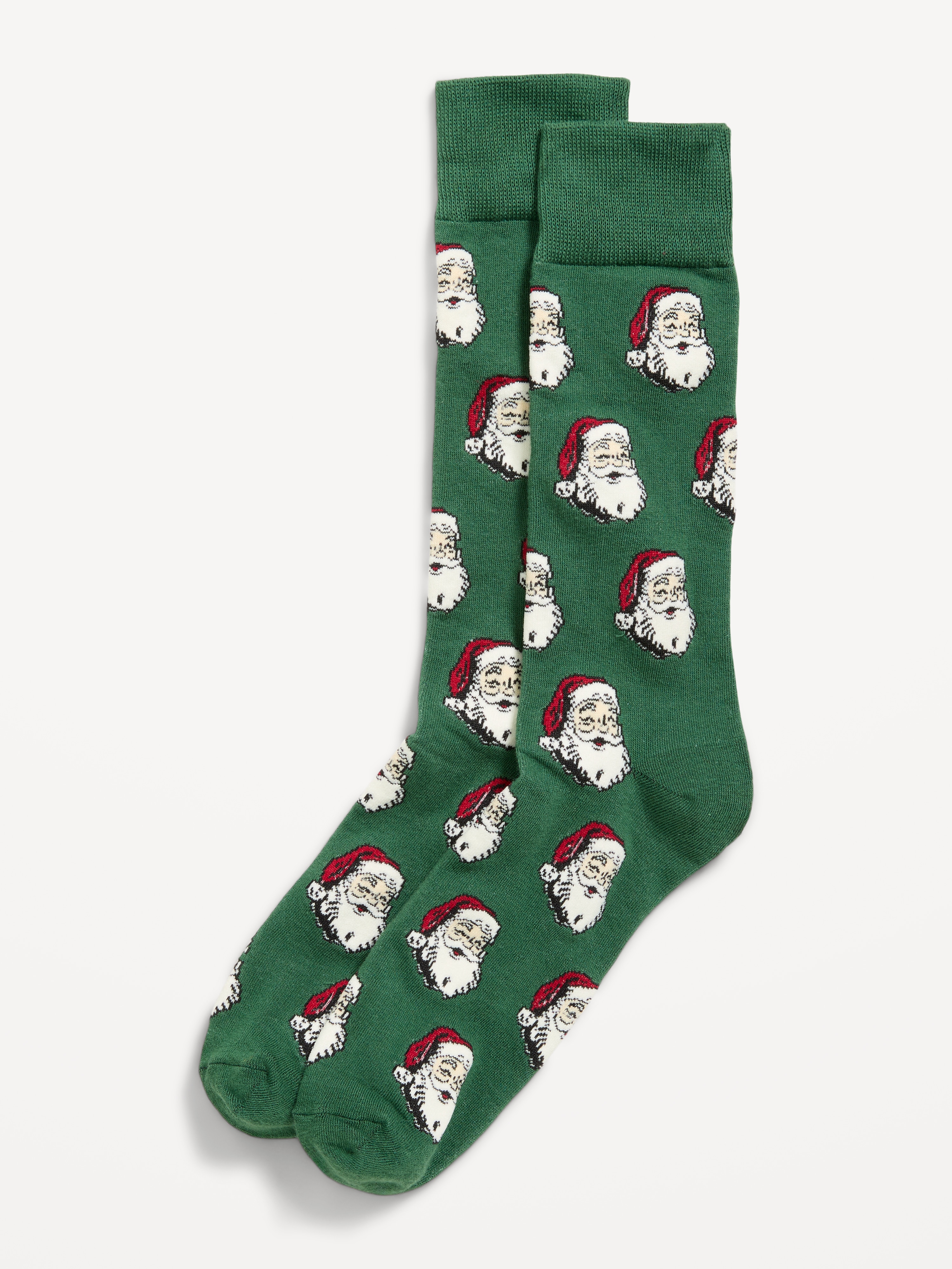 Printed Novelty Socks for Men - Santa Face - 1