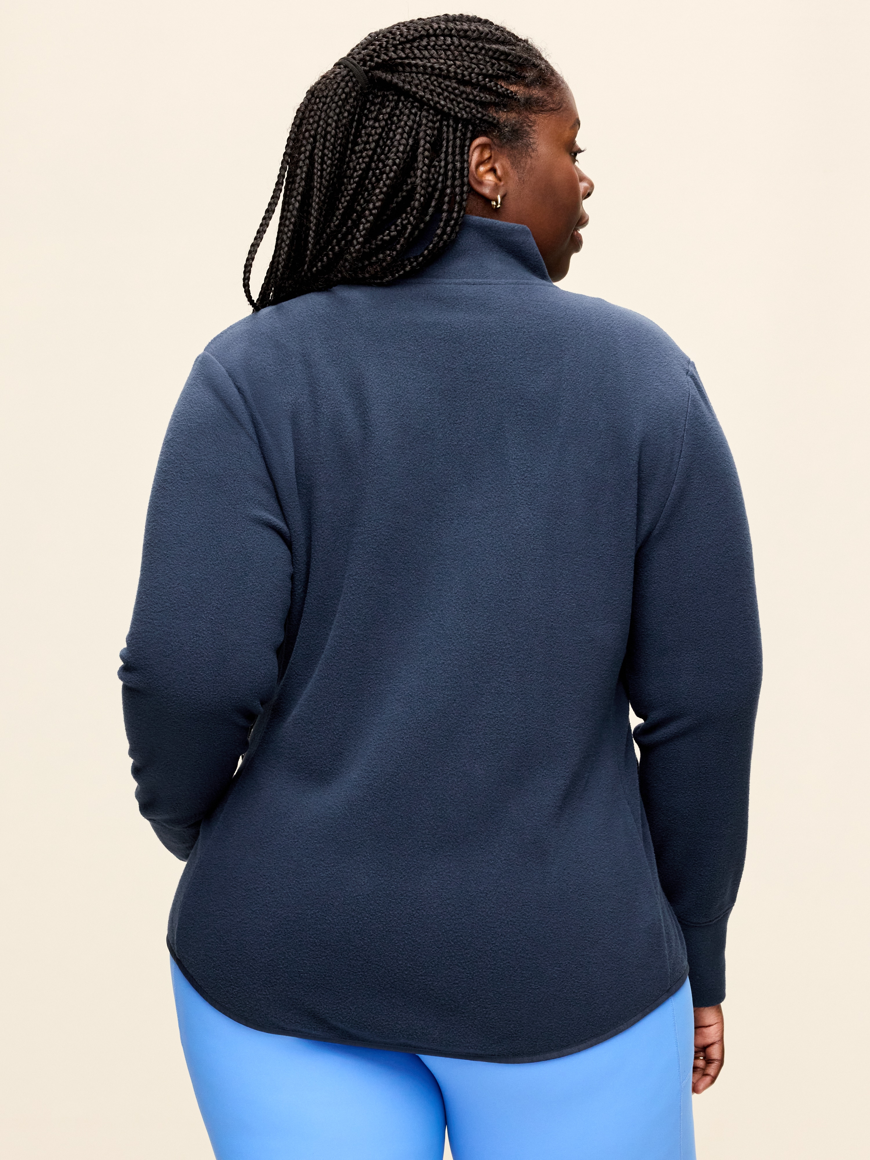 Fitted Performance Fleece Full-Zip Jacket - In the Navy - 8