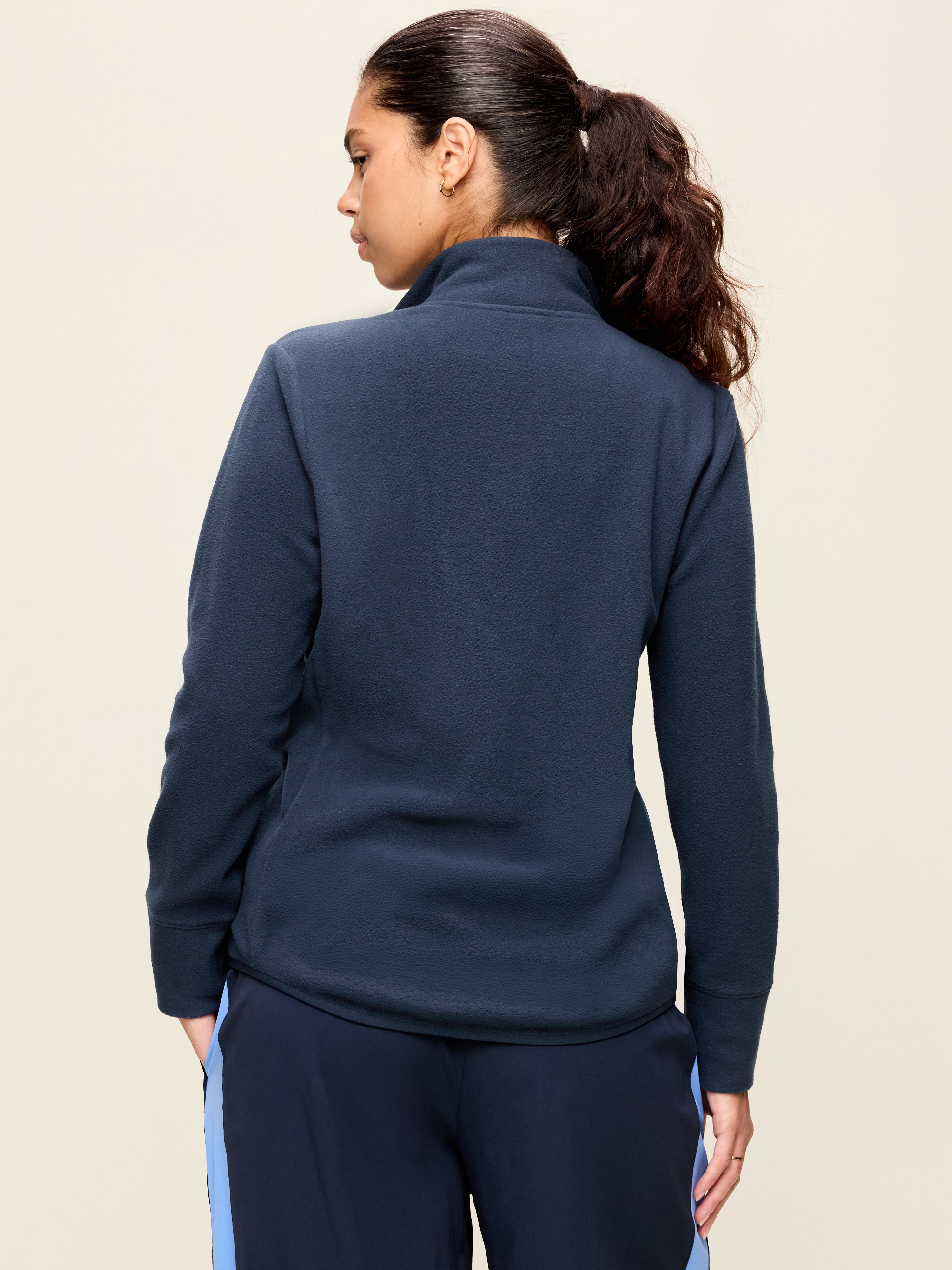 Fitted Performance Fleece Full-Zip Jacket - In the Navy - 6