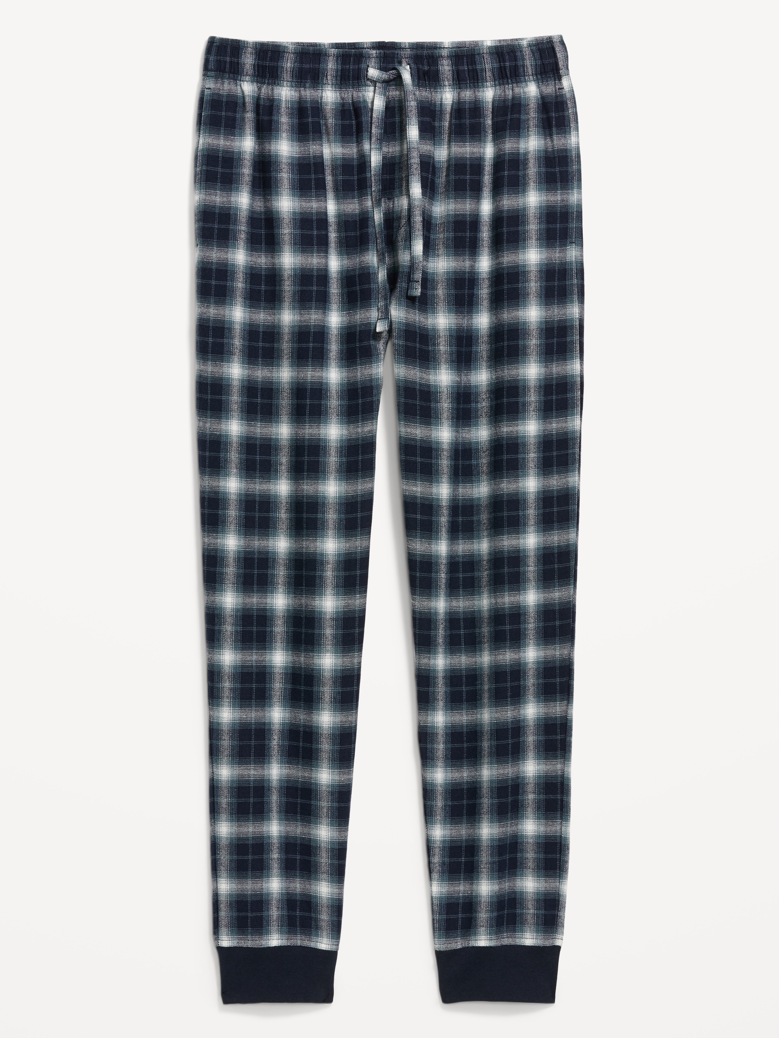 Flannel Pajama Joggers for Men - Blue - 3