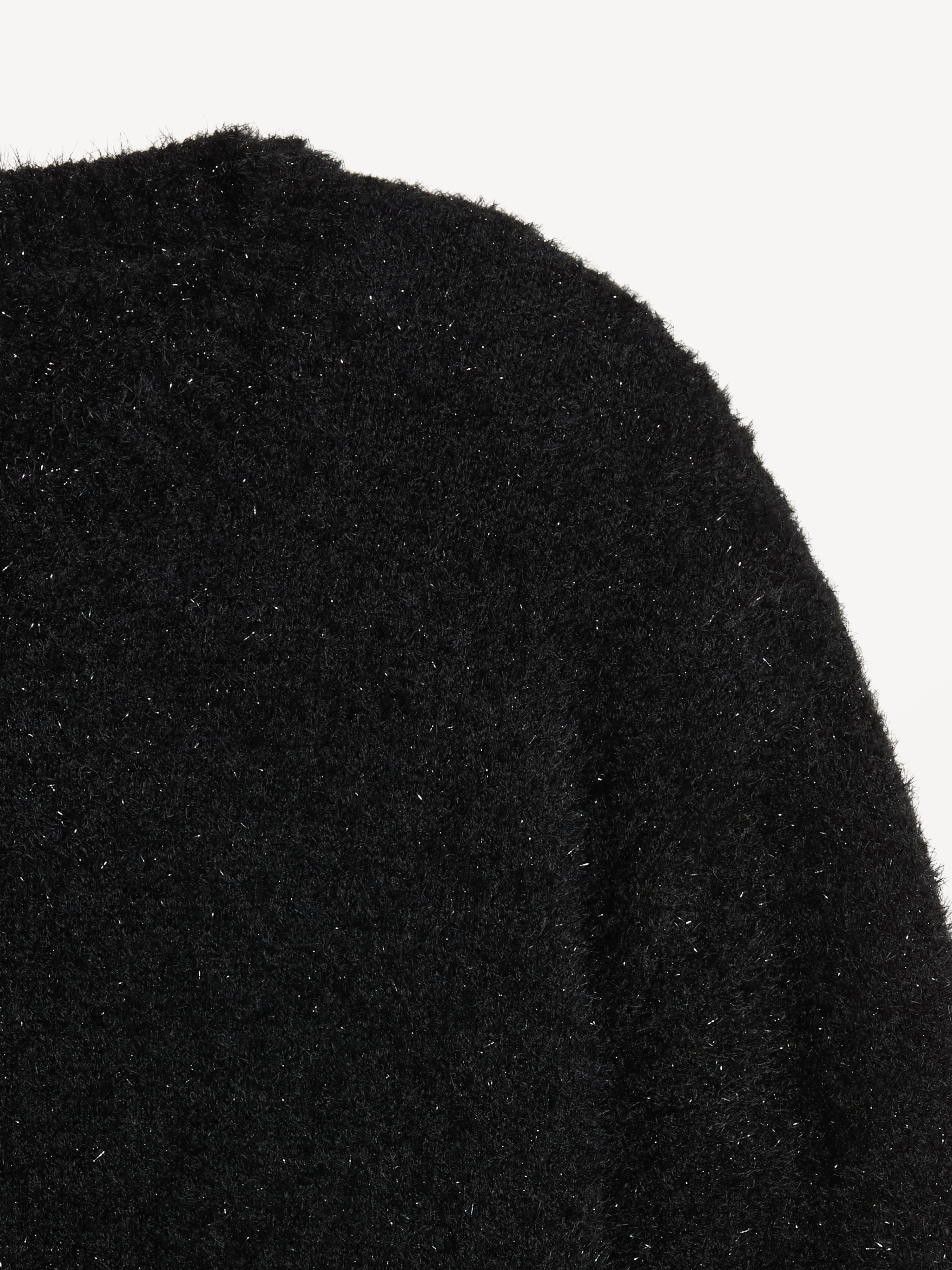 Oversized Shine Crew-Neck Sweater - Black Jack - 5