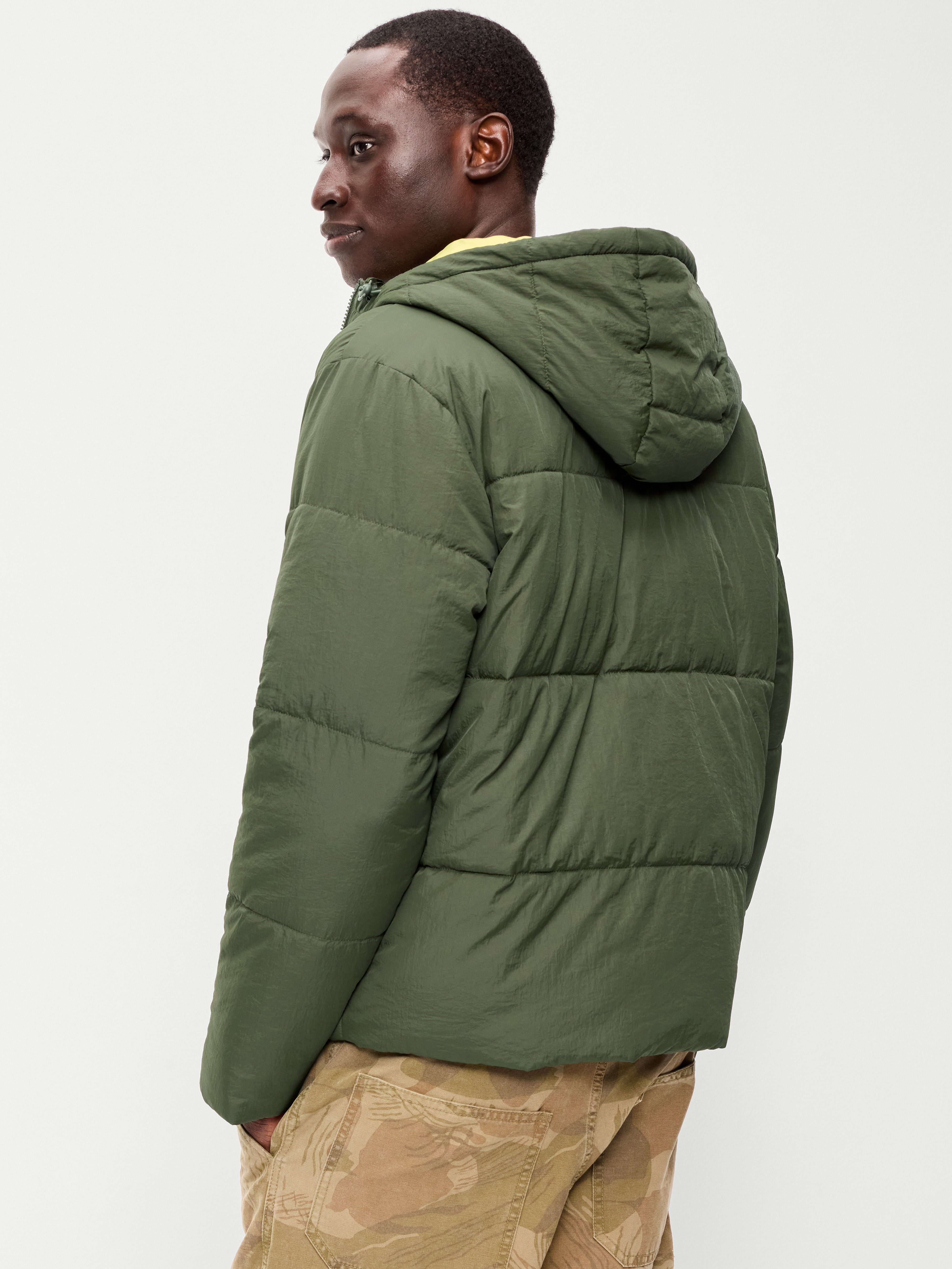 Water-Resistant Puffer Jacket - Heritage Green - 2