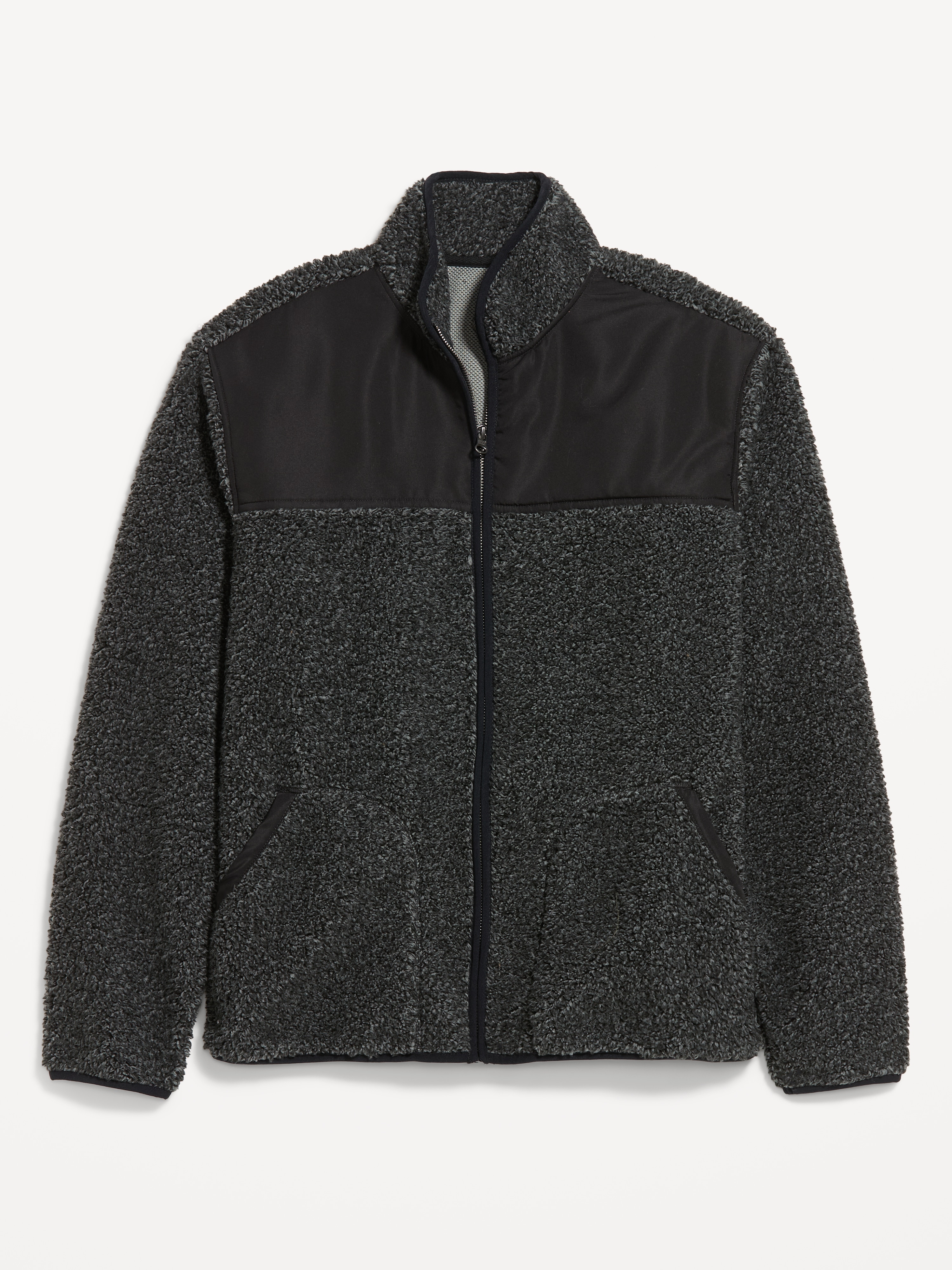 Sherpa Full-Zip Jacket - Chrome Gray - 1