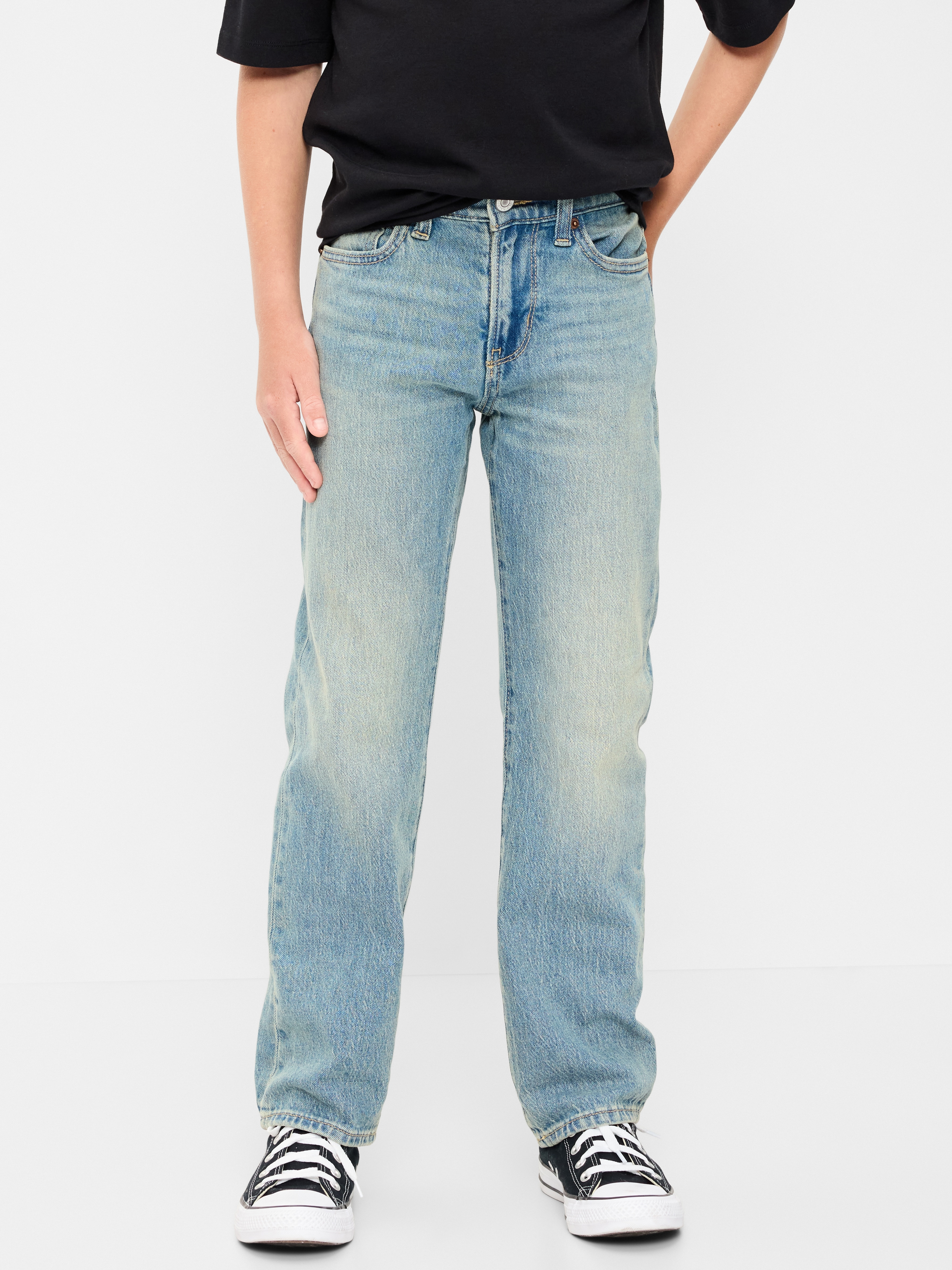 90's Straight-Leg Jeans for Boys - Light Wash - 1