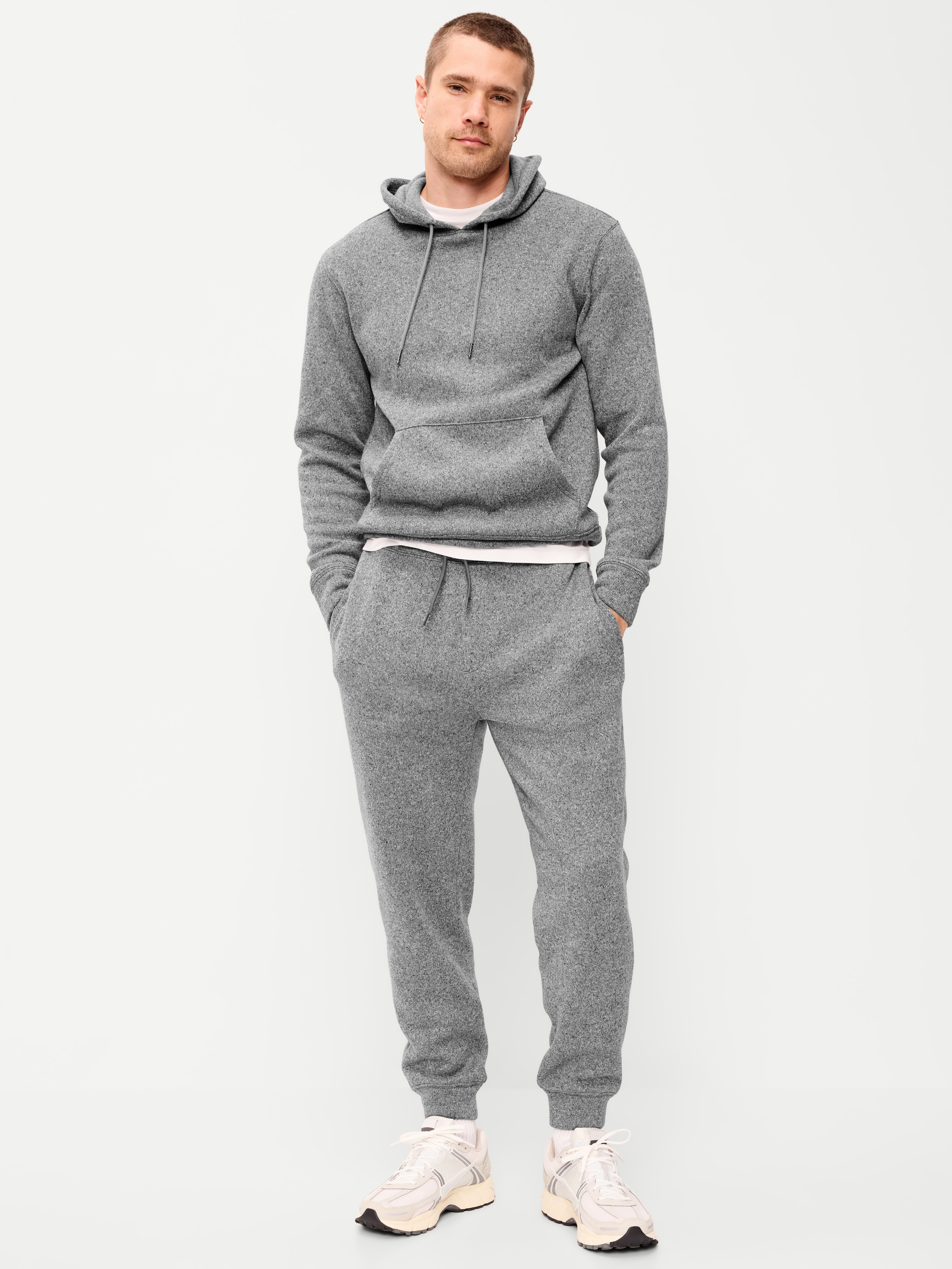 Sweater Fleece Joggers - Gray Marl - 1