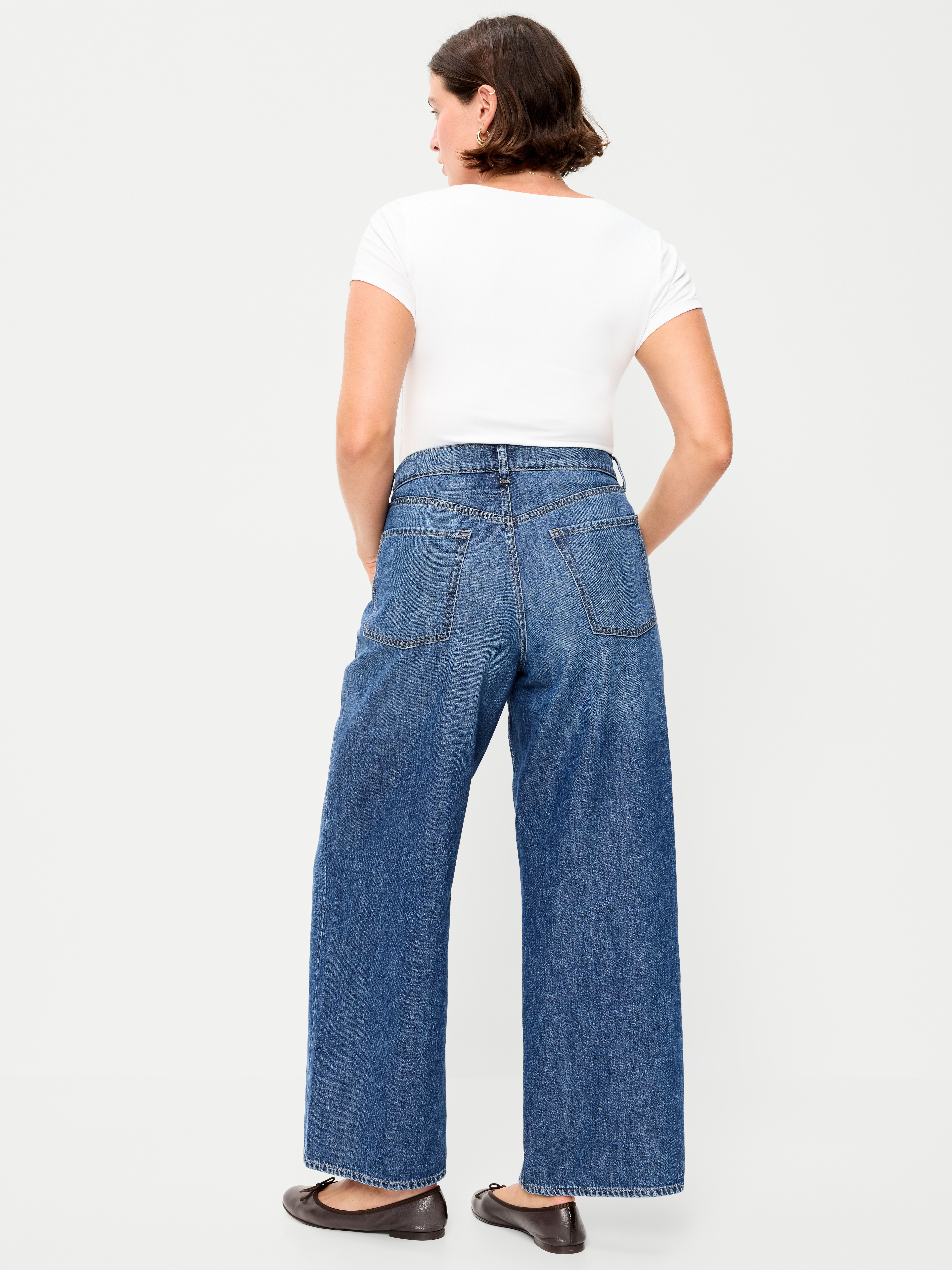 High-Waisted Baggy Wide-Leg Jeans - Bekkah - 6
