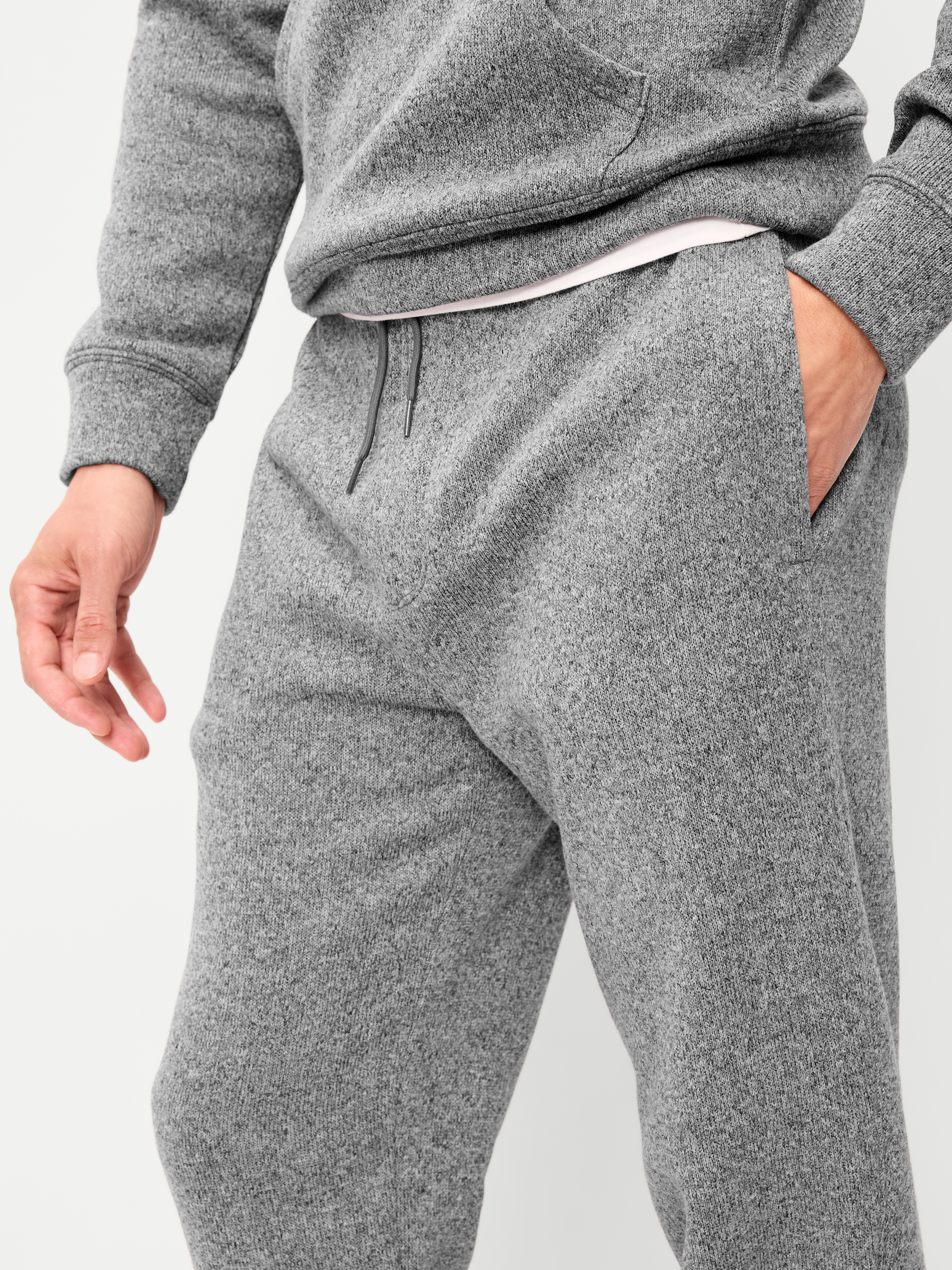 Sweater Fleece Joggers - Gray Marl - 4
