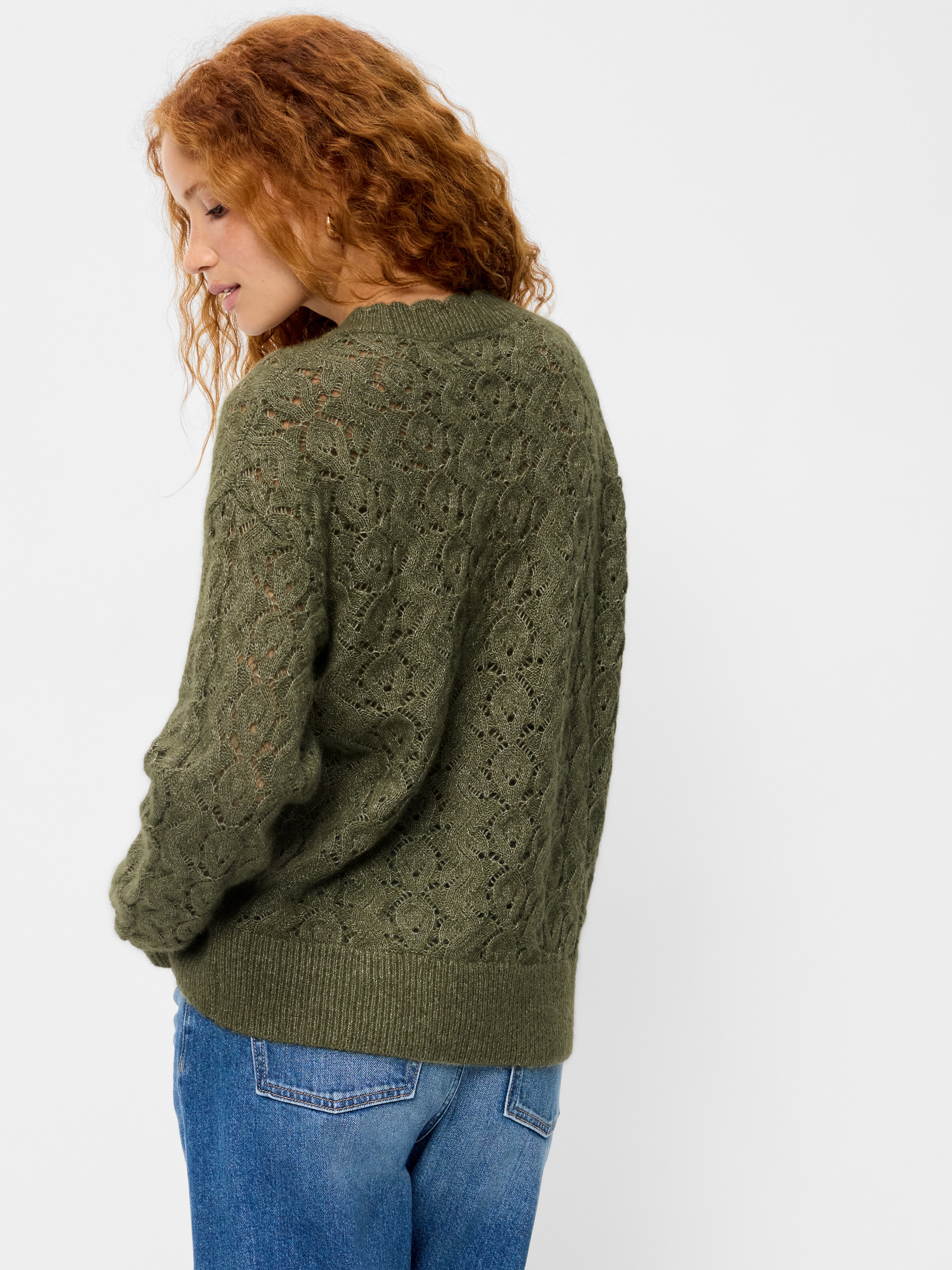 Wool-Blend Crew-Neck Tunic Sweater - Alpine Tundra - 2