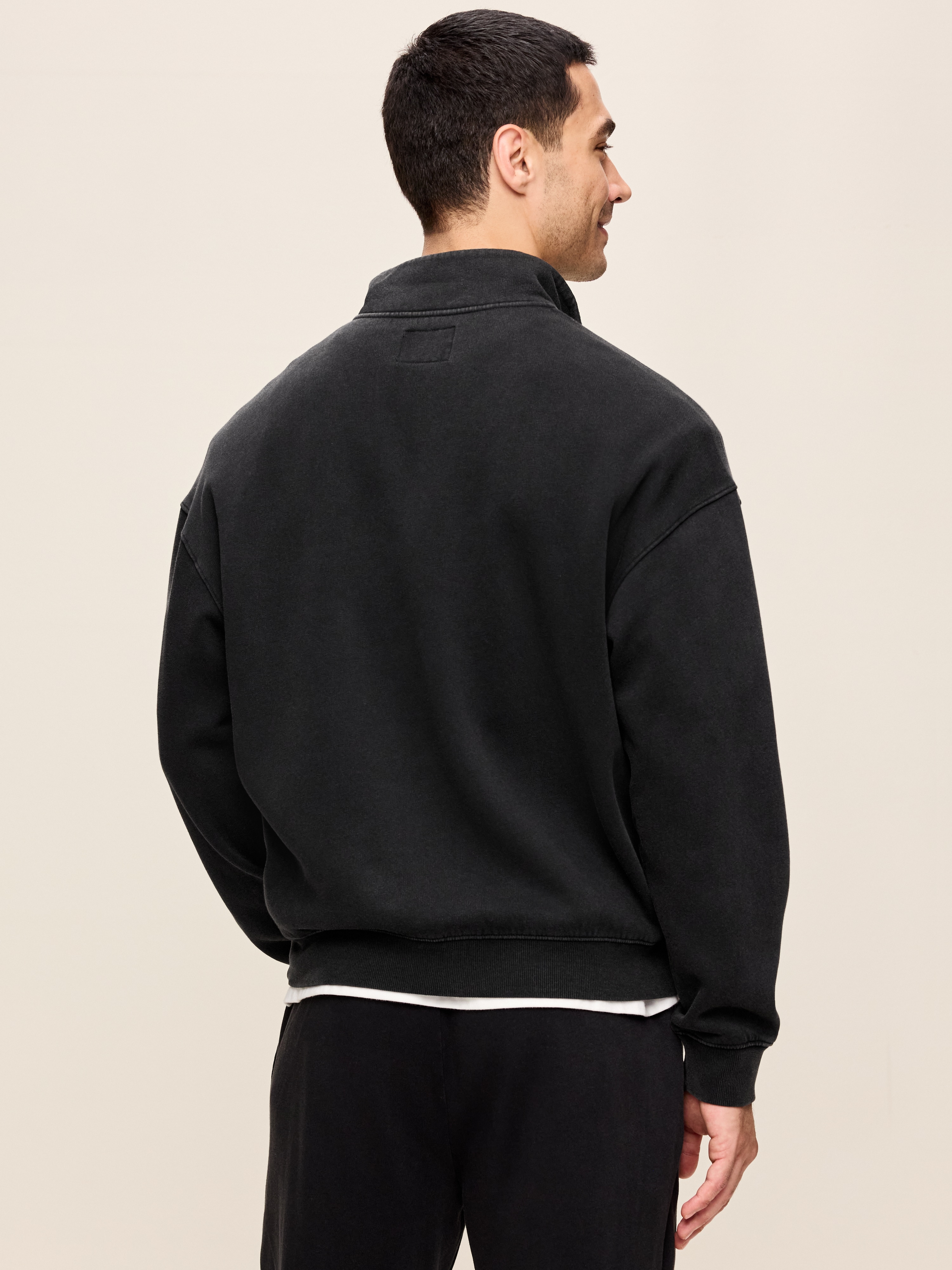 Lived-In Pro Quarter Zip - Black Jack - 2