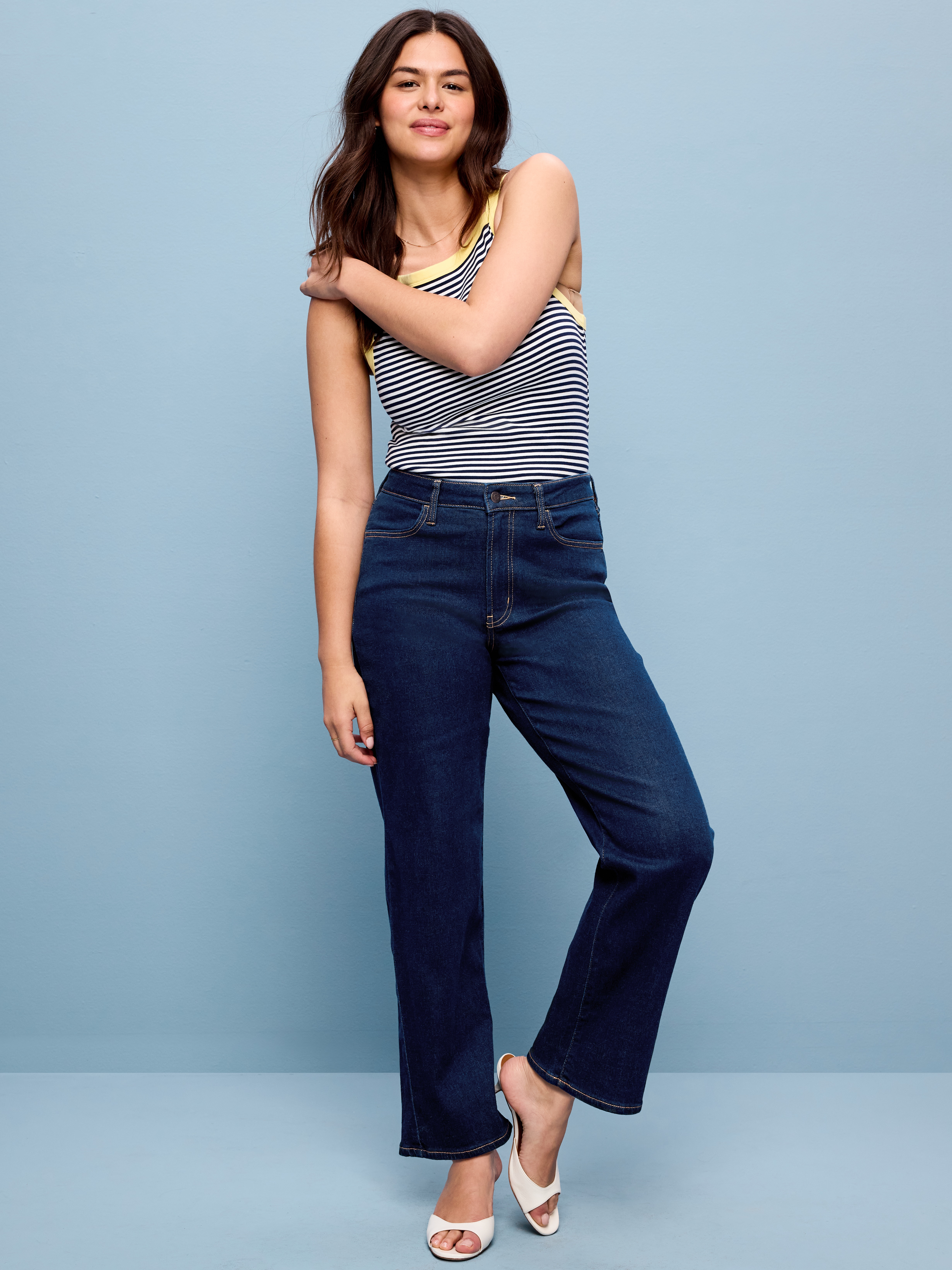 High-Waisted Wow Loose Jeans - Dark Wash - 5