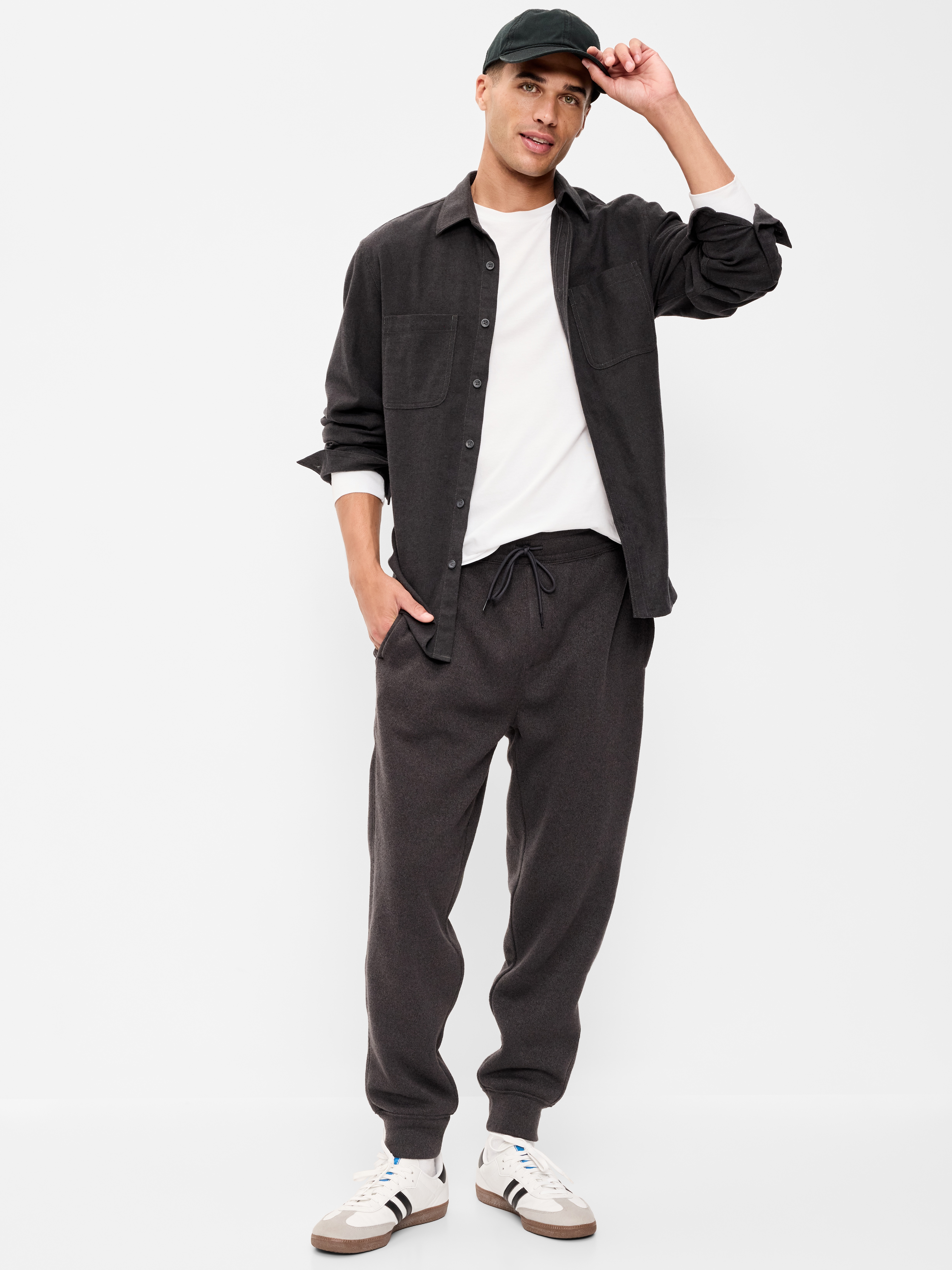 Sweater Fleece Joggers - Black Jack - 1