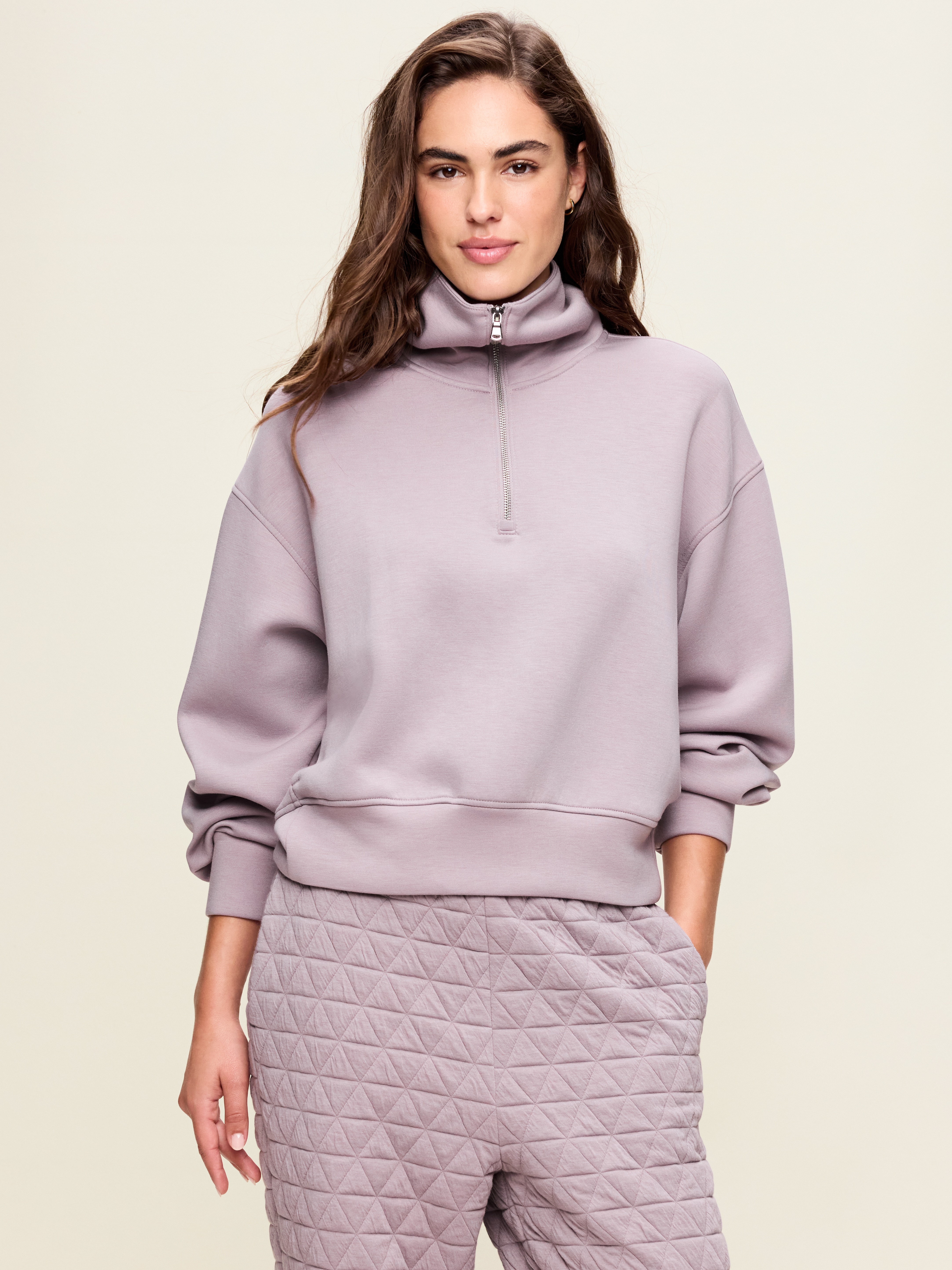 Bounce Fleece Half-Zip Pullover Sweatshirt - Mockingbird - 5