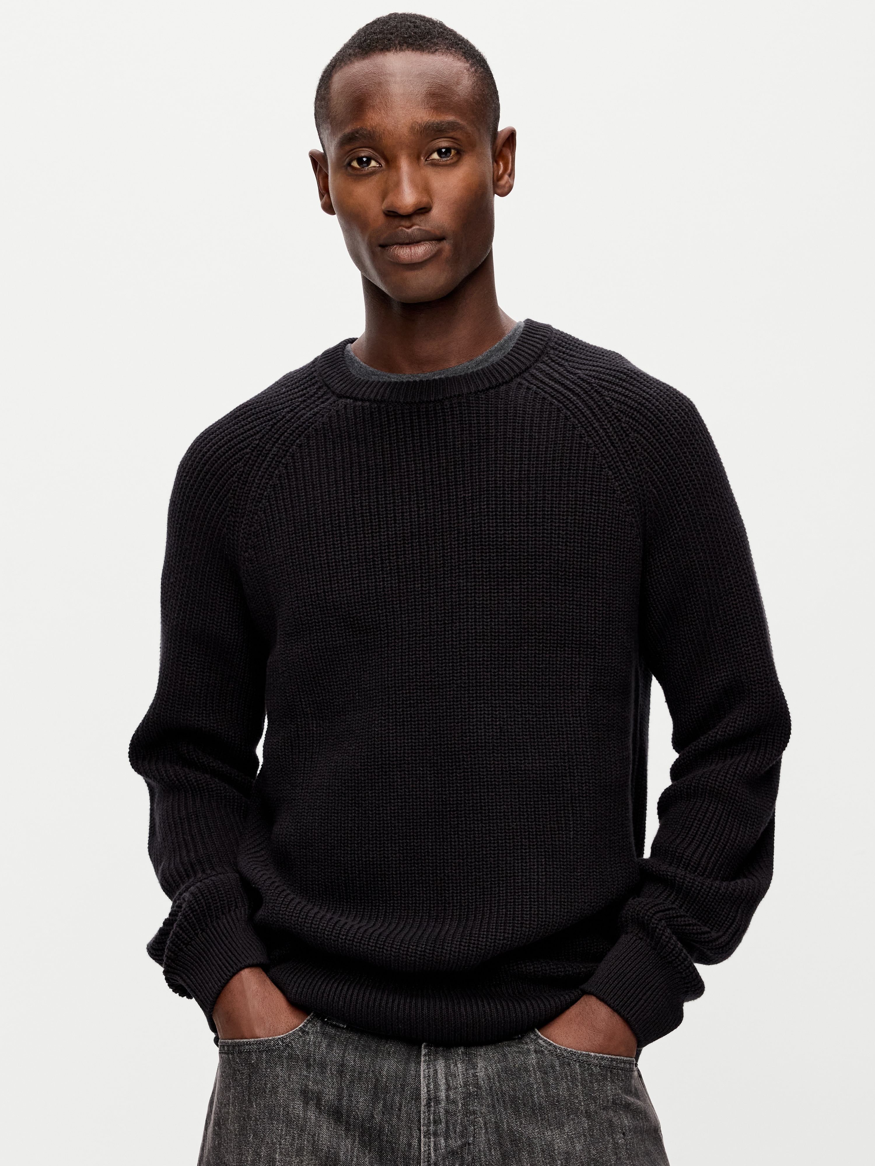 Crew-Neck Sweater - Black Jack - 1