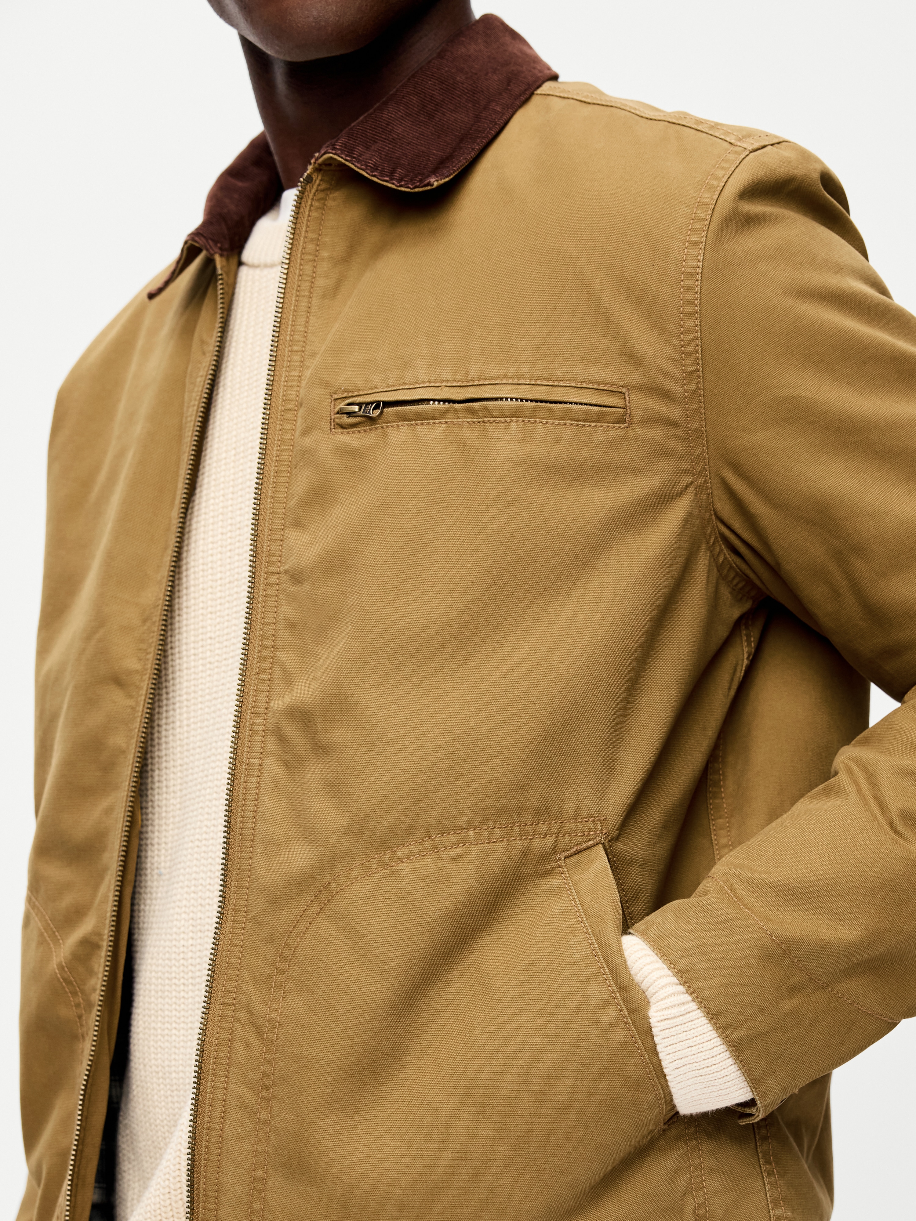 Insulated Canvas Barn Jacket - Wetland Reed - 5