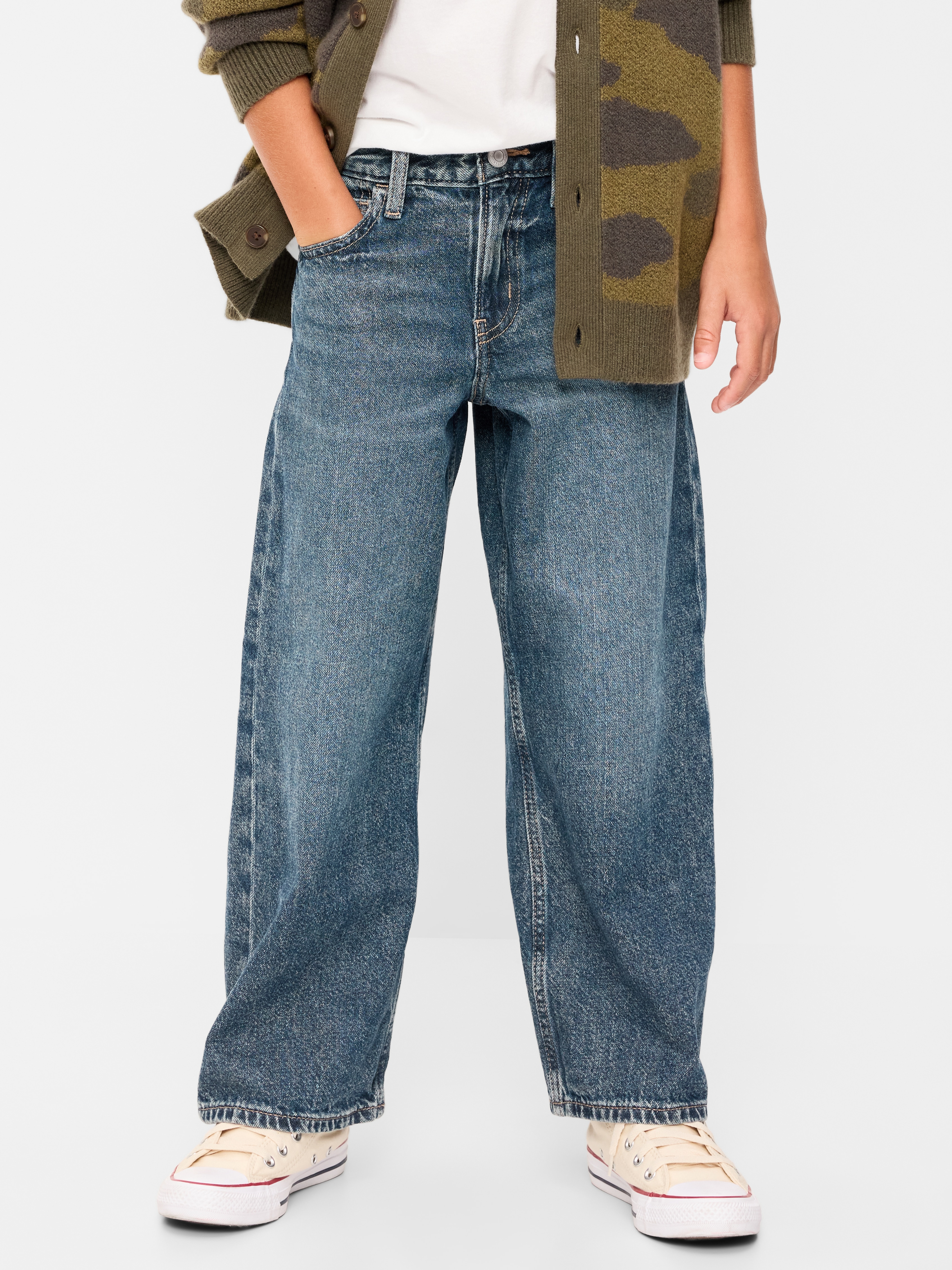 Ultra Baggy Jeans for Boys - Medium Wash - 1