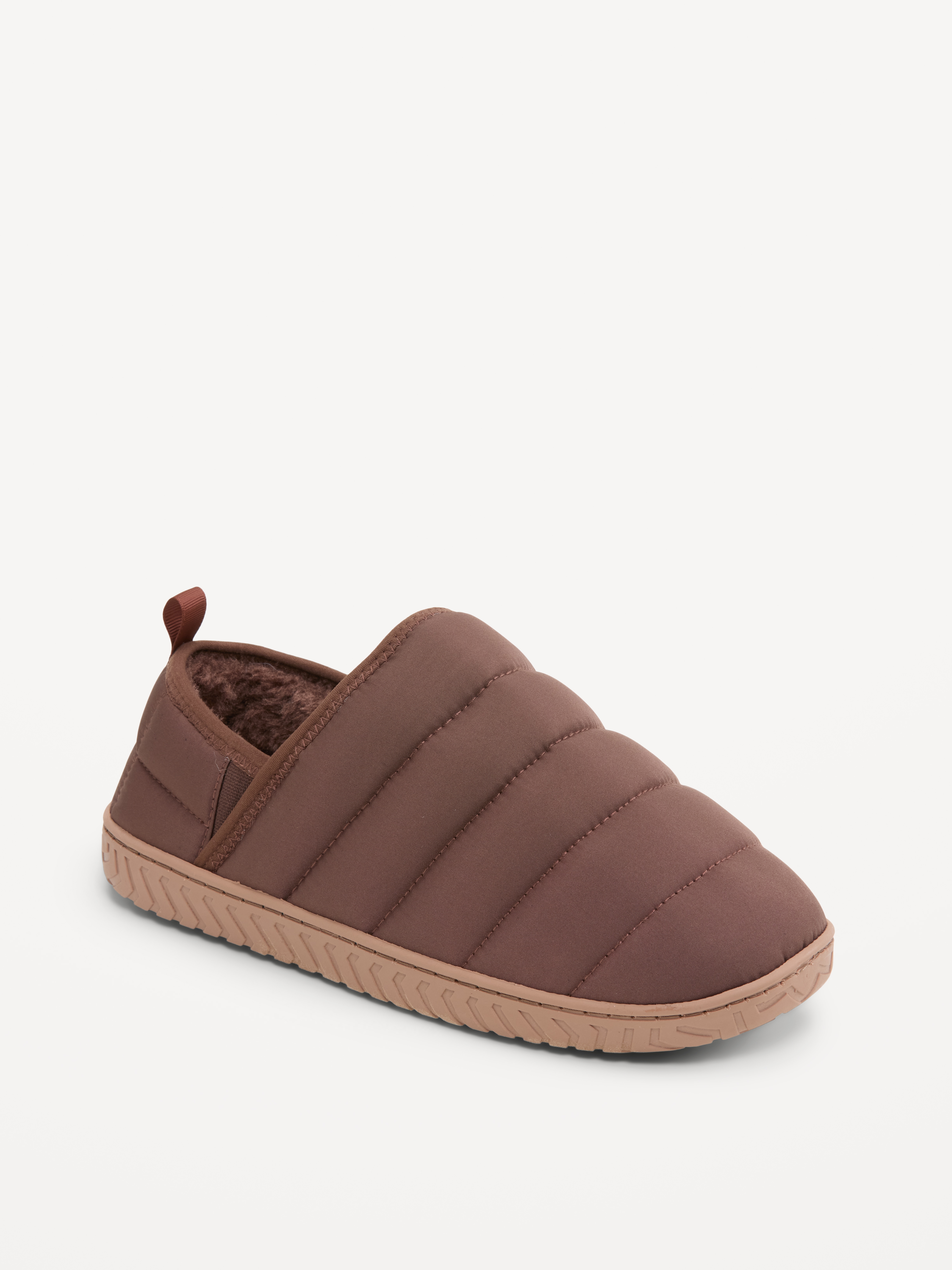 Puffer Slippers for Men - Dark Walnut - 1