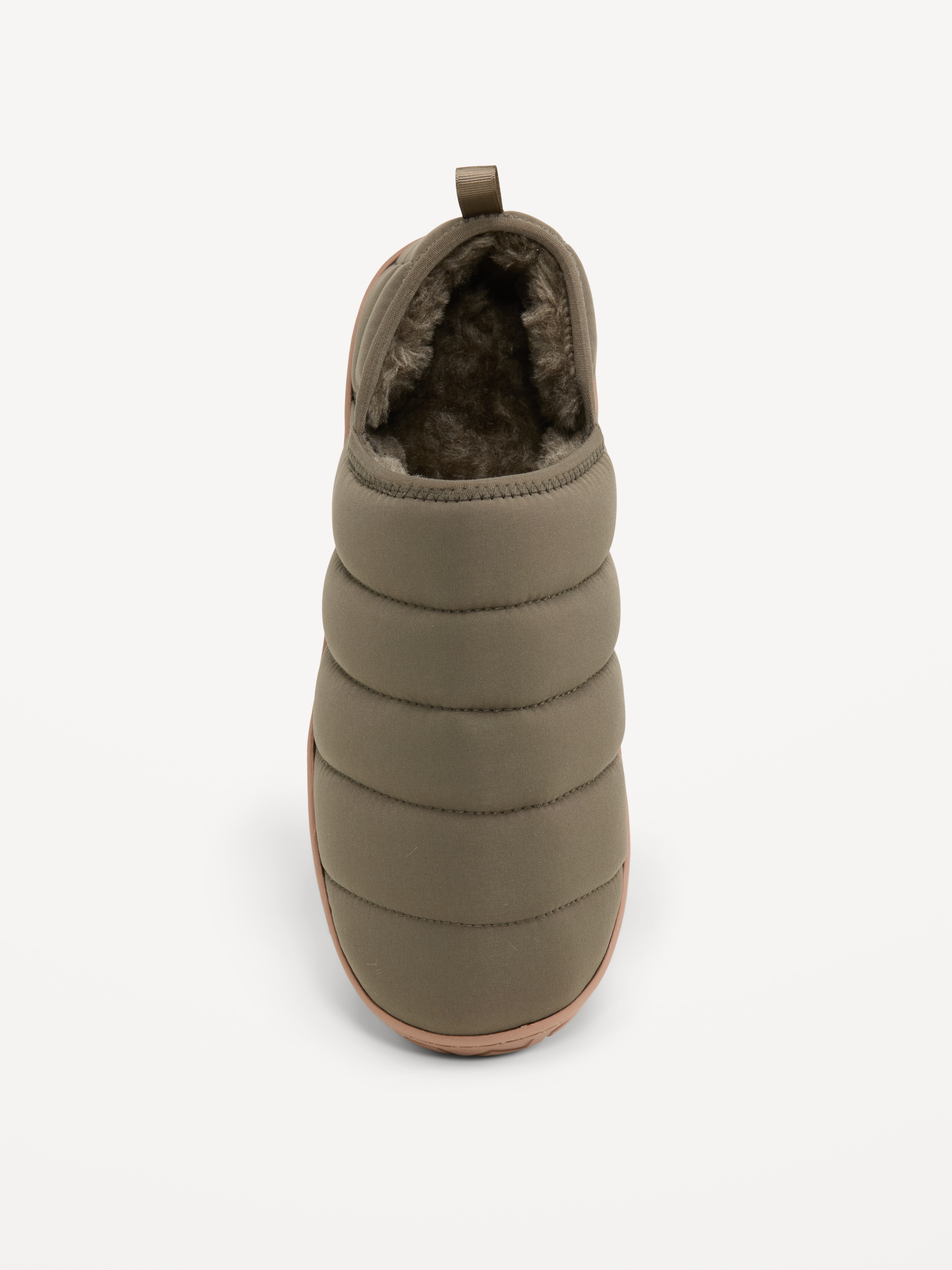 Puffer Slippers for Men - Olive - 2