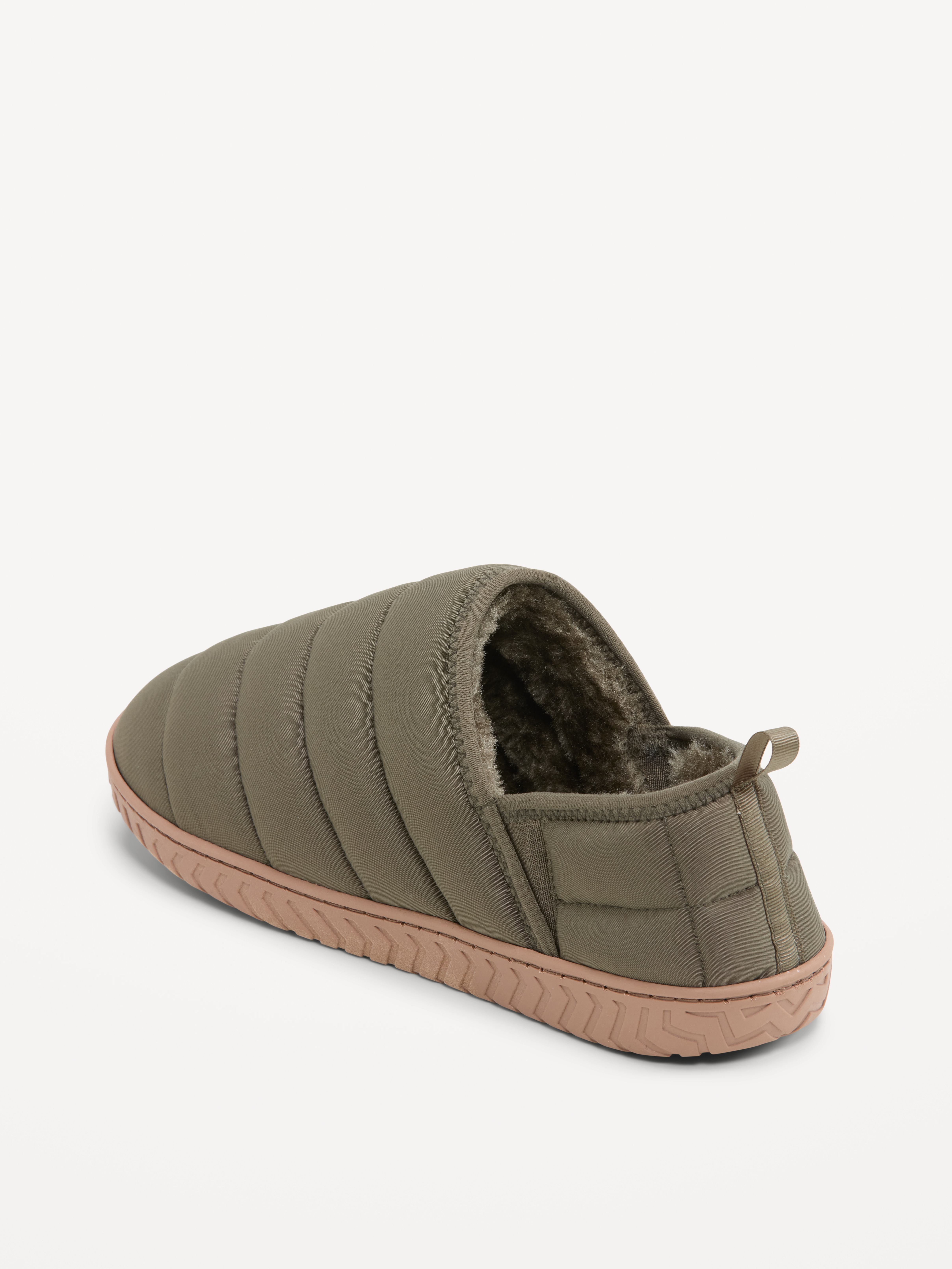 Puffer Slippers for Men - Olive - 4