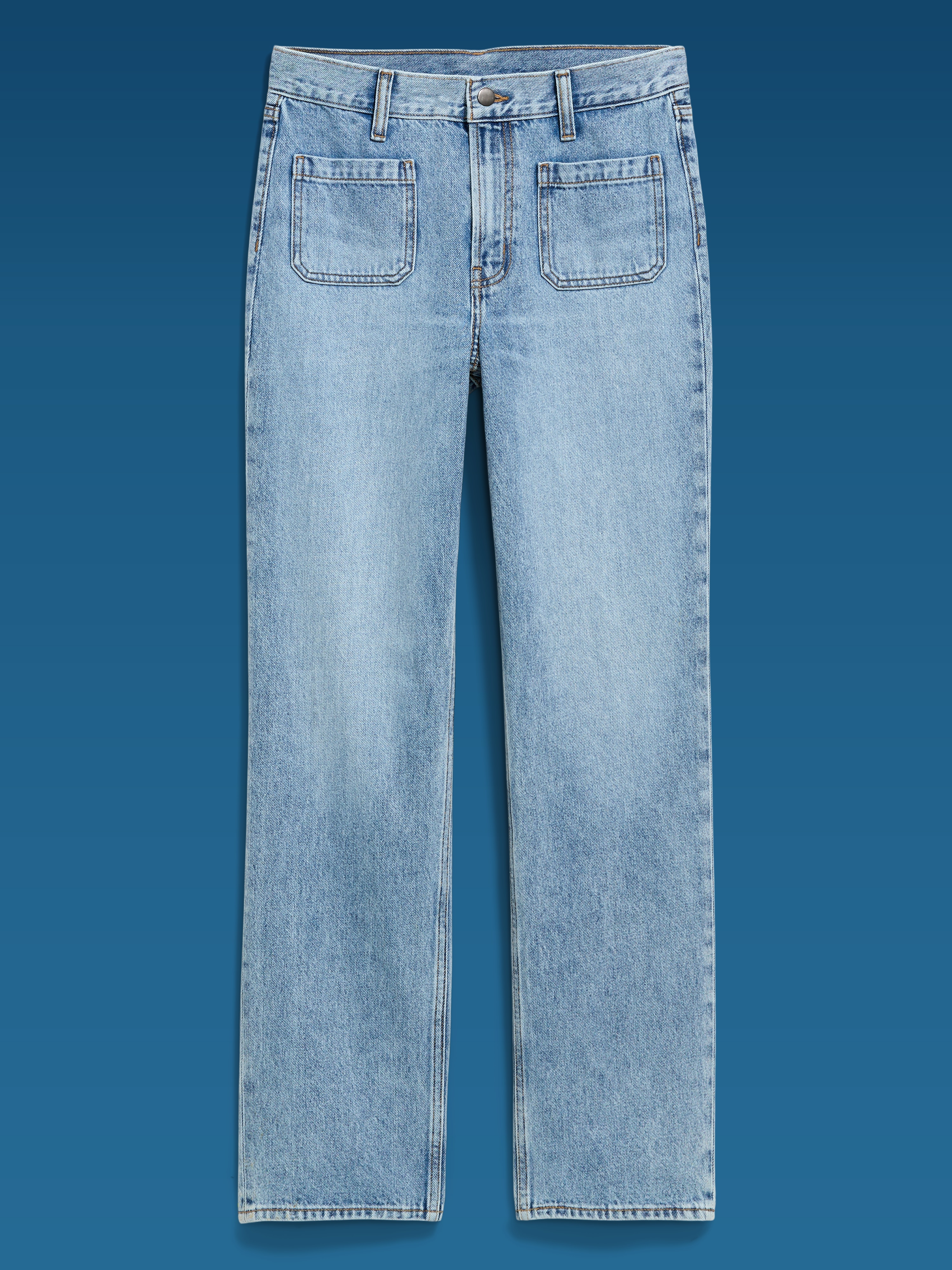 Old Navy x Altuzarra High-Waisted Straight Leg Jeans - Light Wash - 6