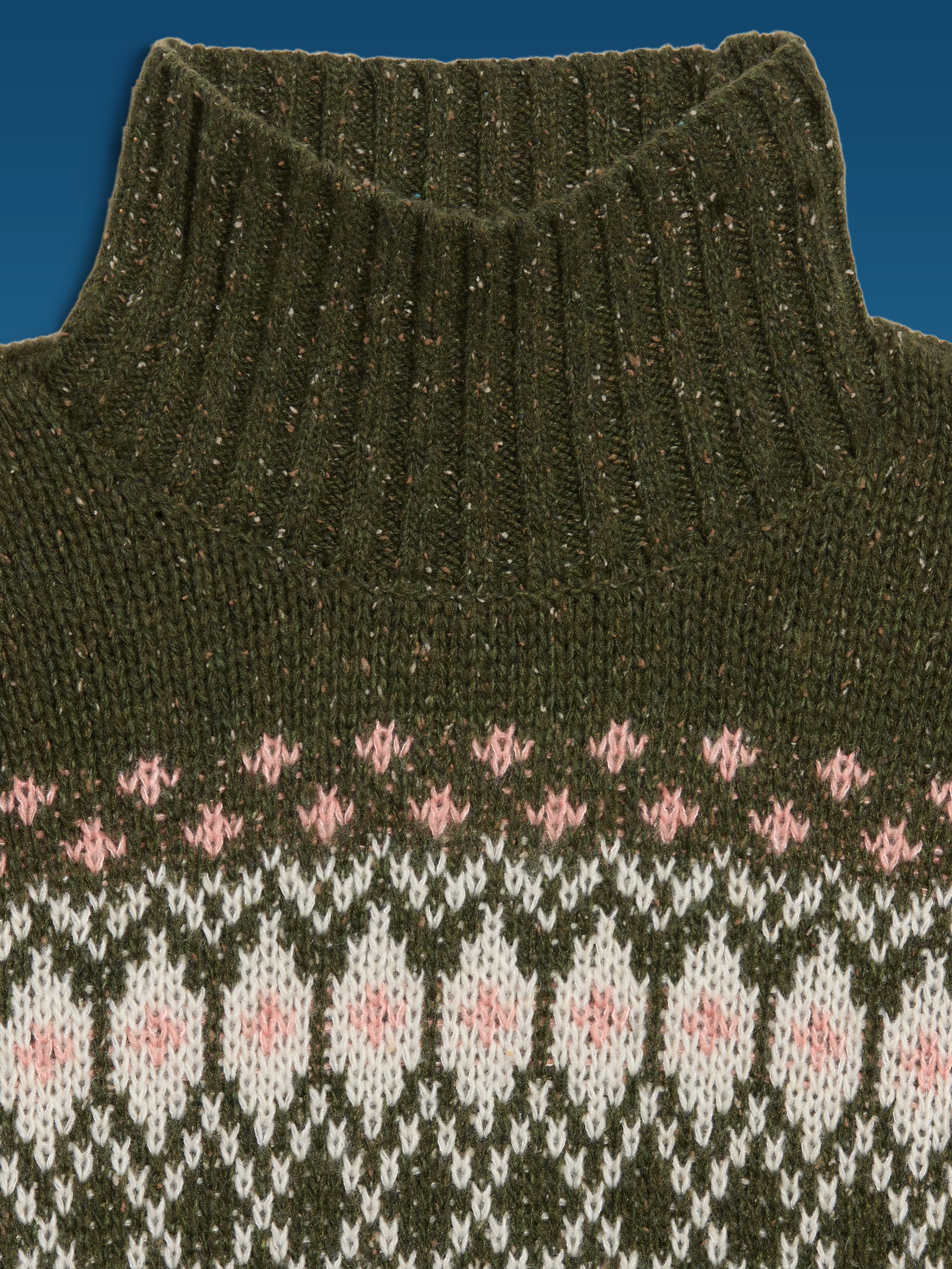 Old Navy x Altuzarra Fair Isle Mock-Neck Sweater - Hearthwood - 5