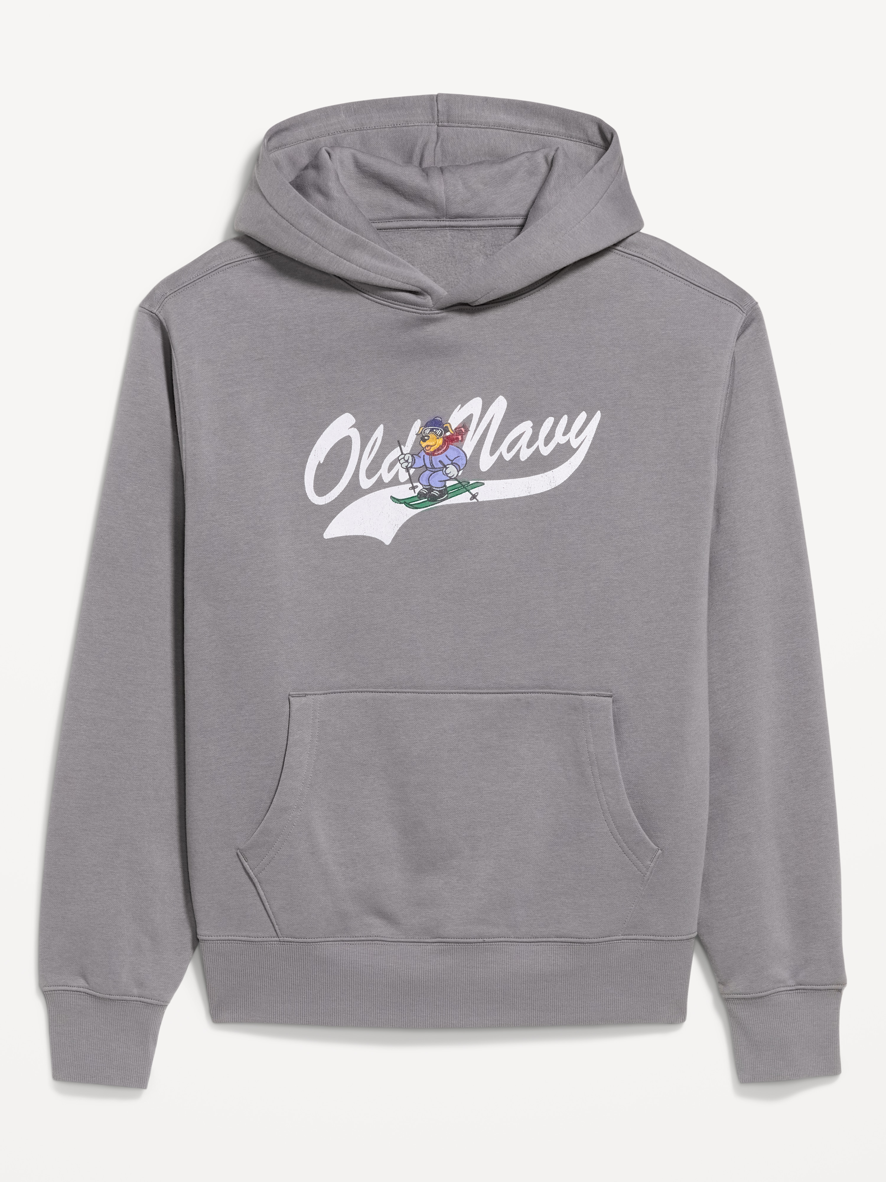 Logo Graphic Pullover Hoodie - Gray Stone - 4