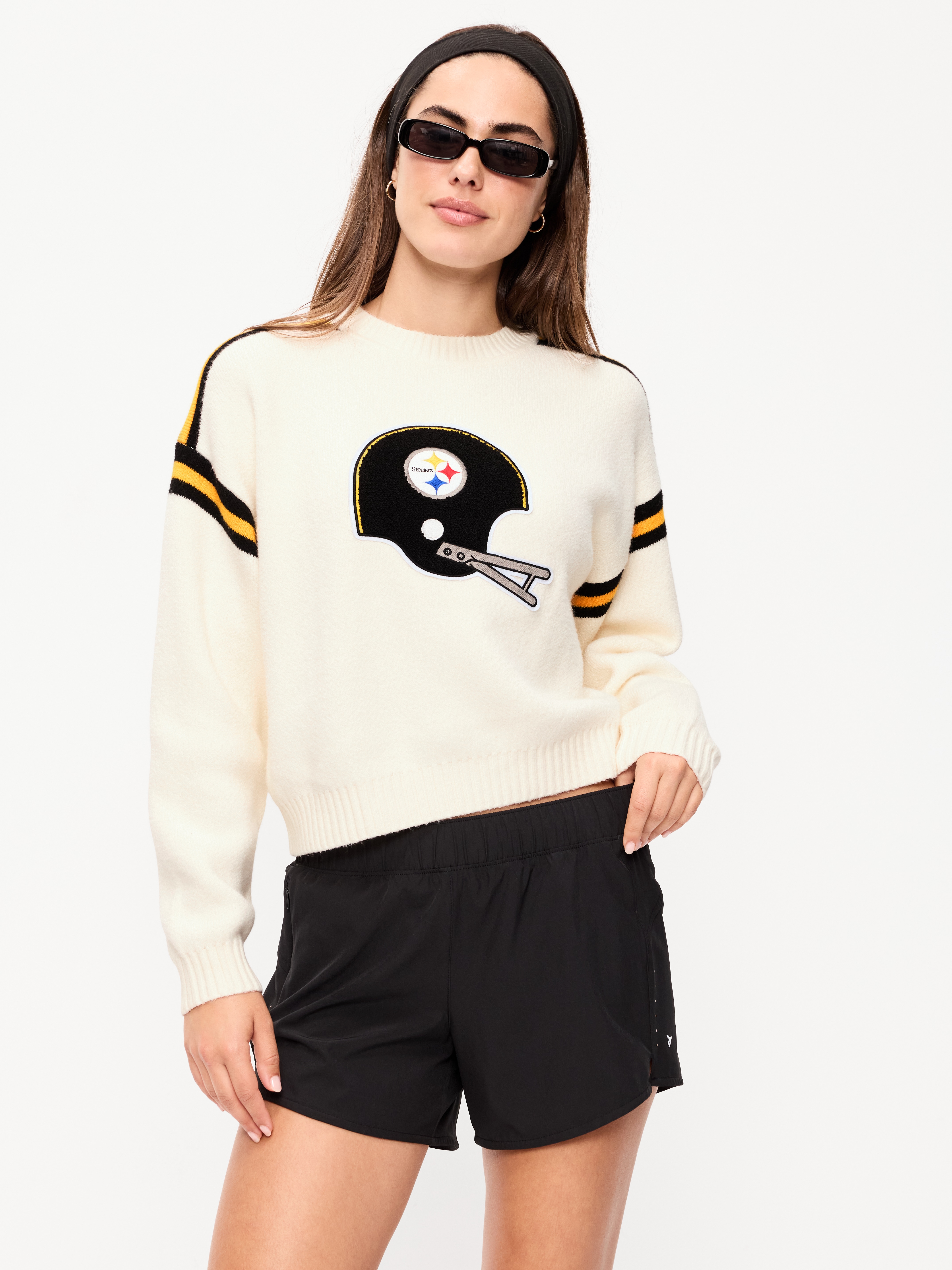 Buffalo Bills Cropped Sweater for Women - Pittsburgh Steelers - 1