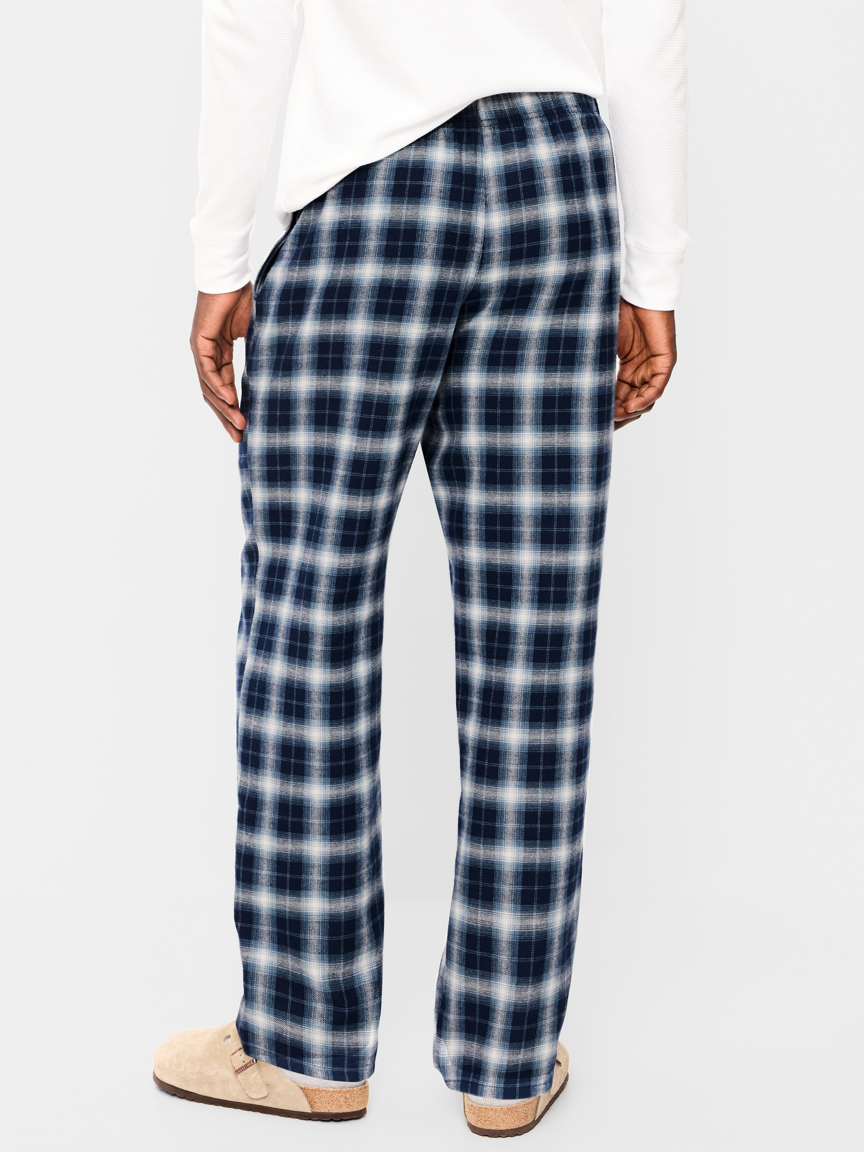 Flannel Pajama Pants - Blue Shadow Plaid - 2