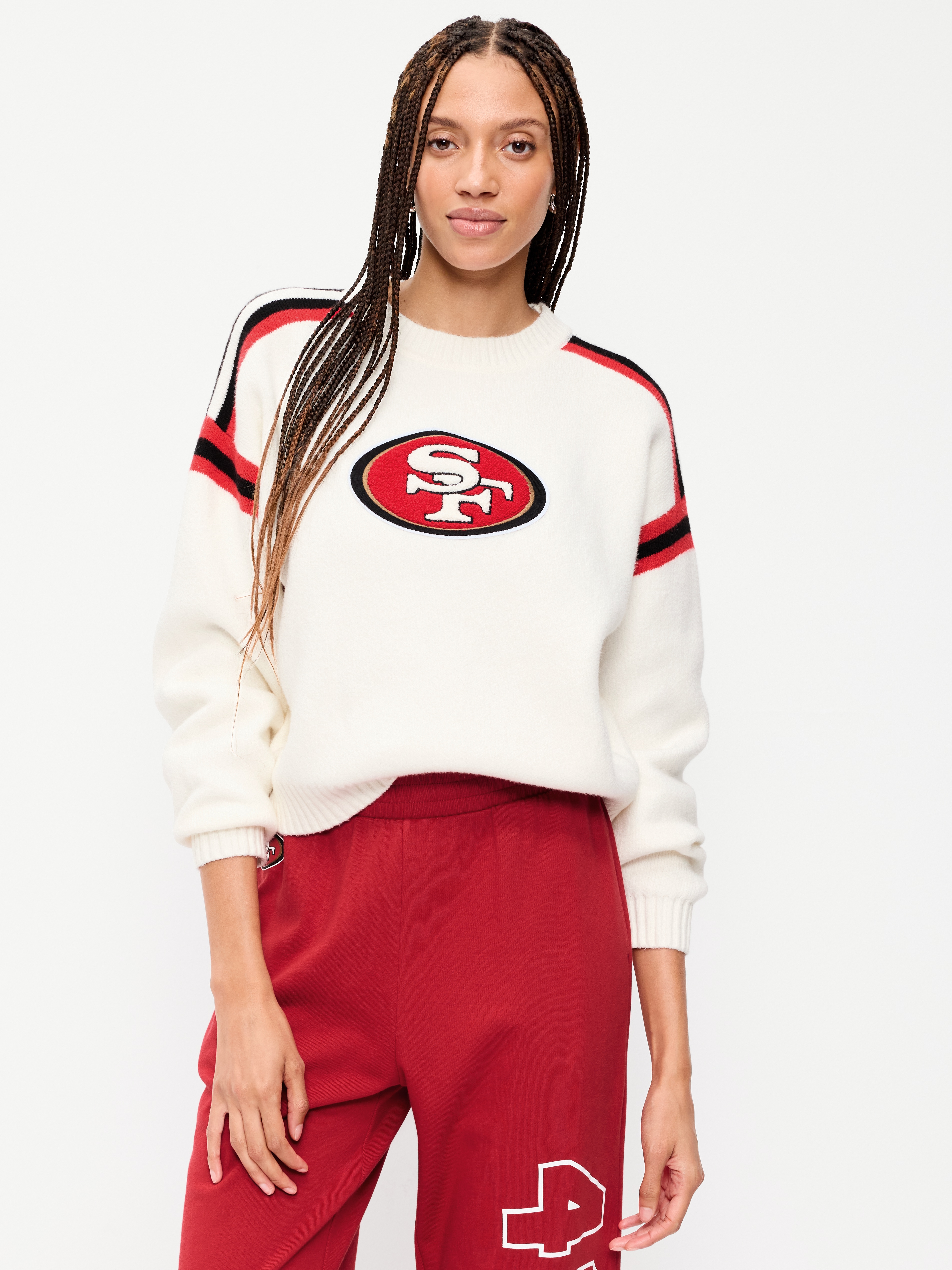 Buffalo Bills Cropped Sweater for Women - San Francisco 49ers - 1