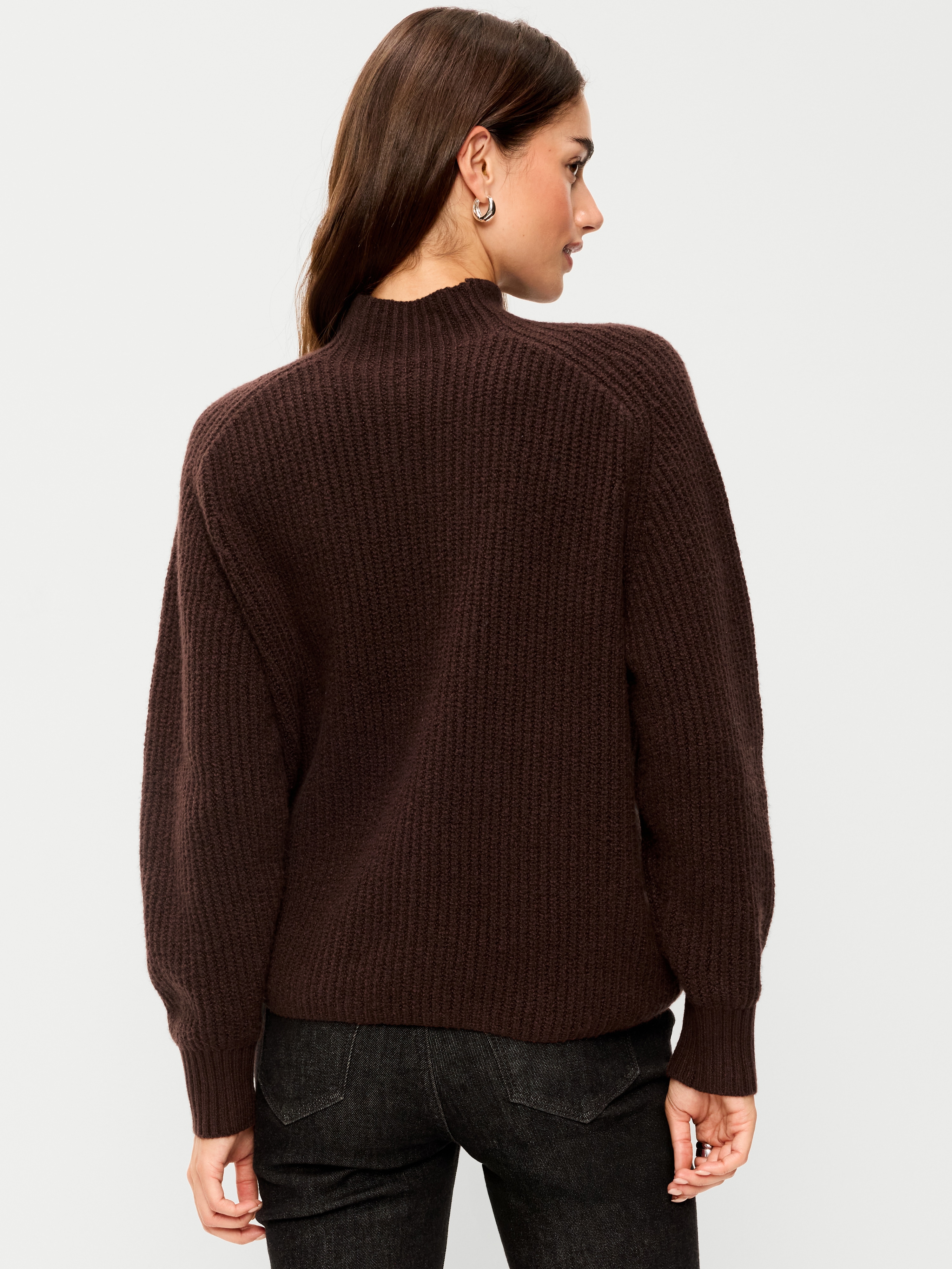 SoSoft Mock-Neck Shaker Sweater - Earthen - 2