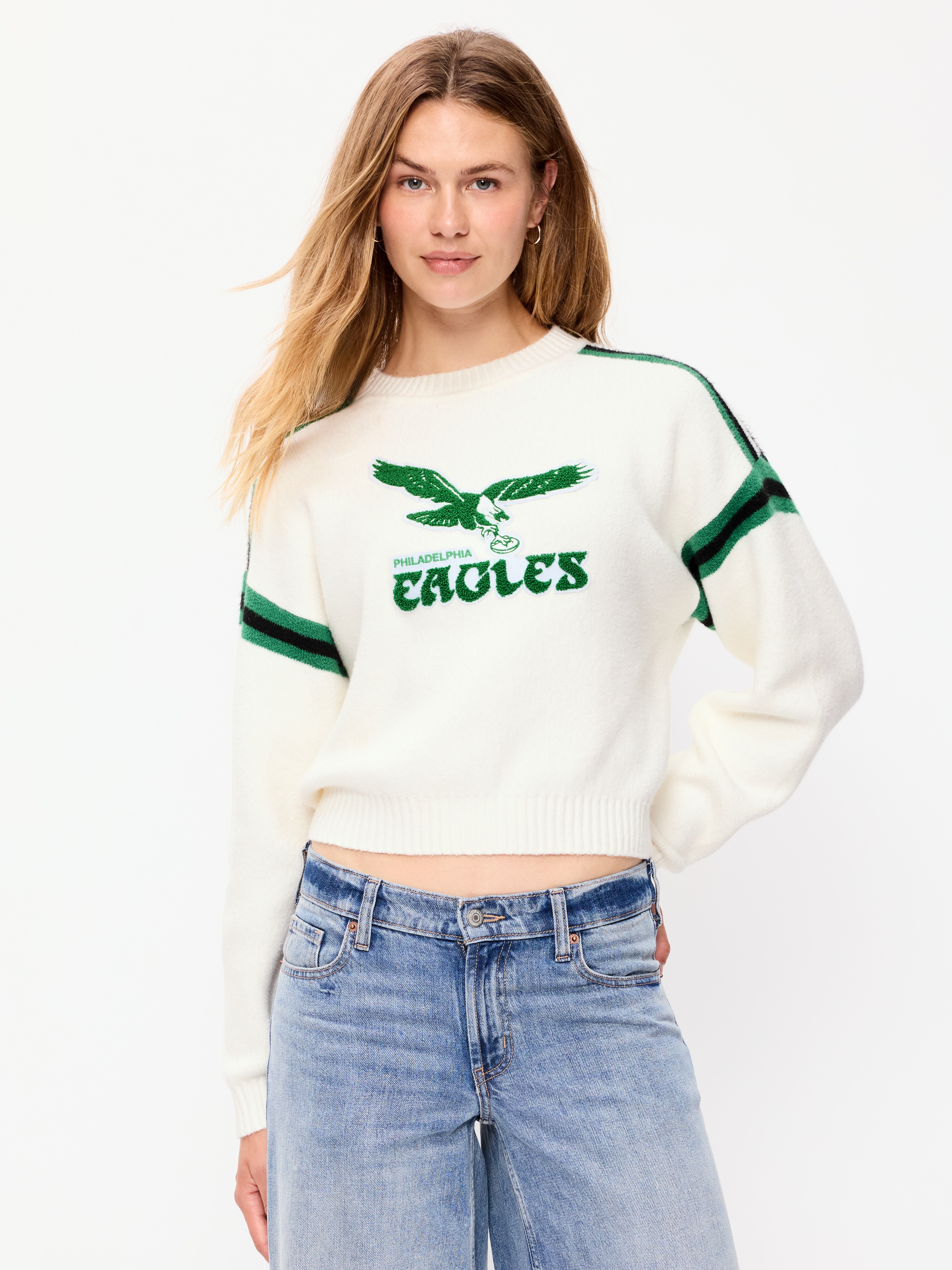 Buffalo Bills Cropped Sweater for Women - Philadelphia Eagles - 1
