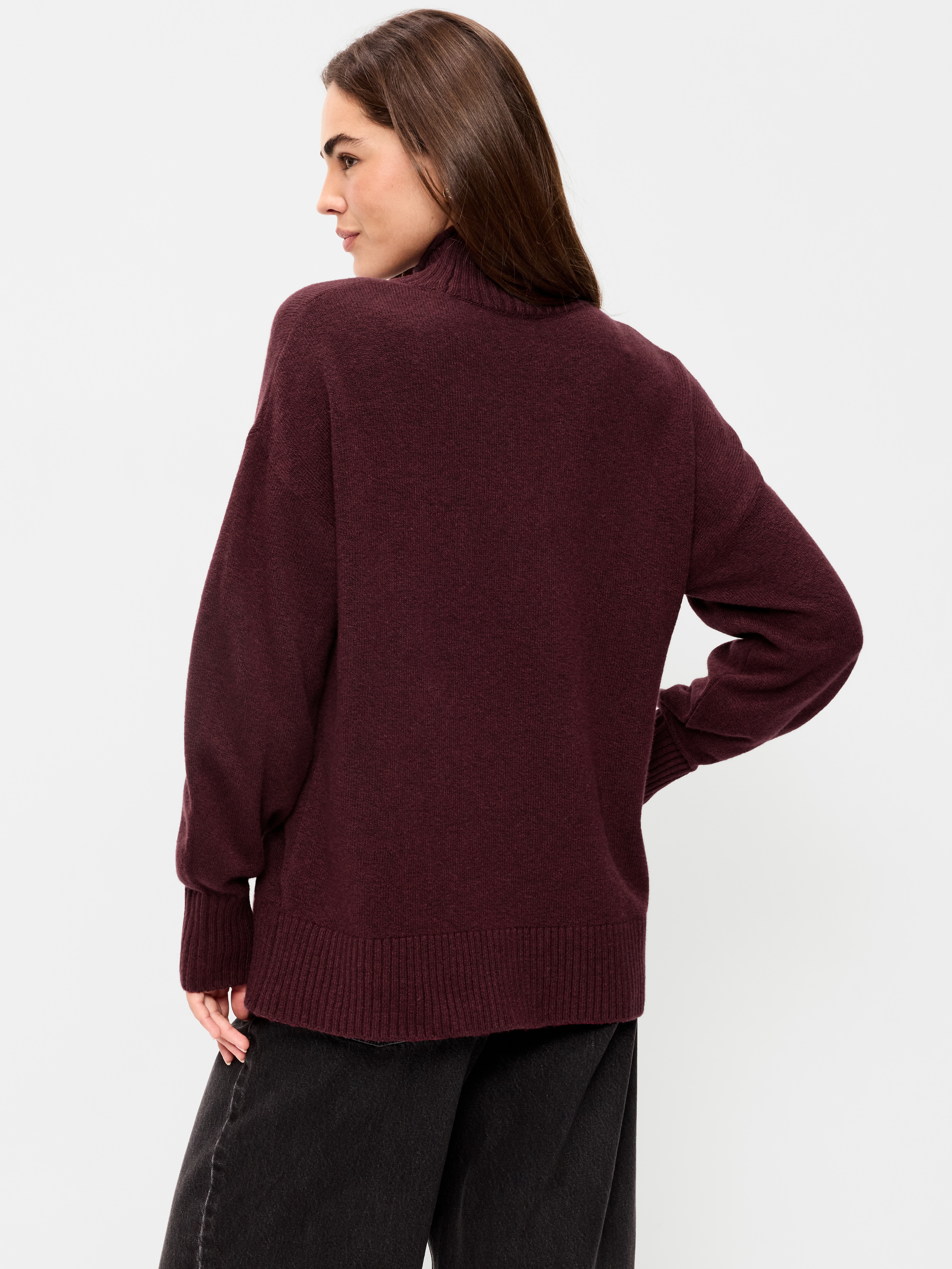 SoSoft Turtleneck Tunic Sweater - Clove - 2