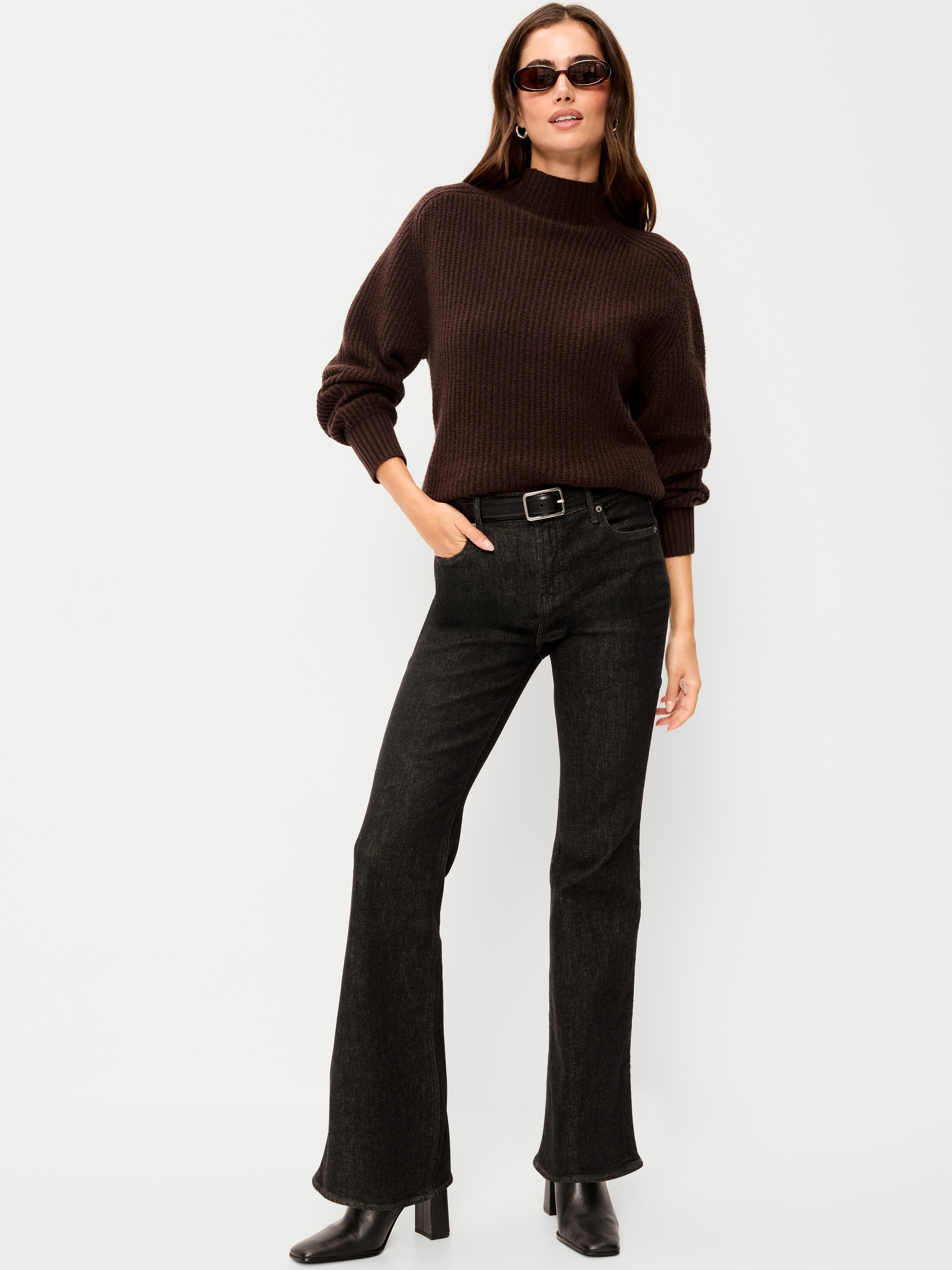 SoSoft Mock-Neck Shaker Sweater - Earthen - 3