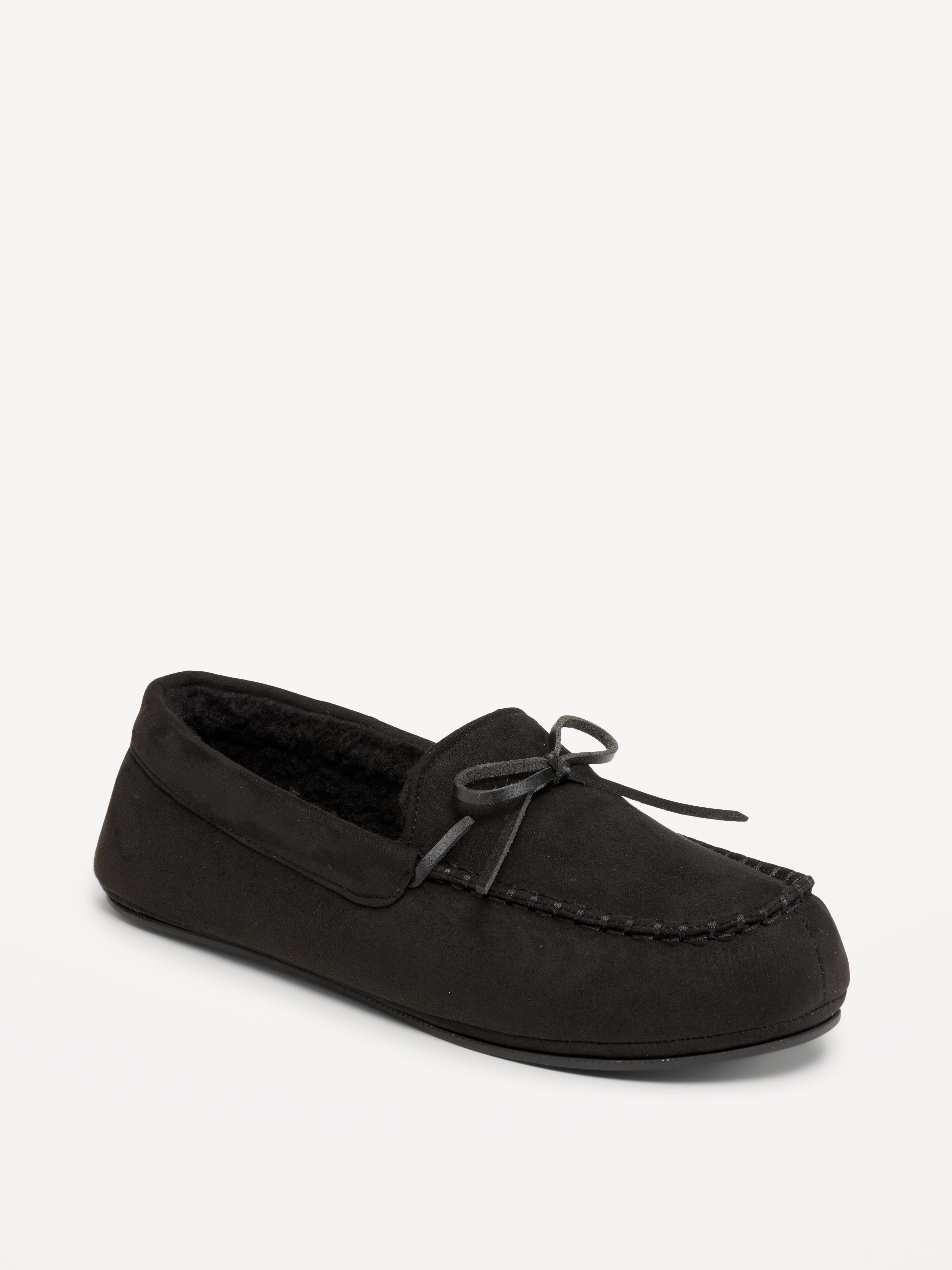 Moccasin Slippers for Men - Black Jack - 1