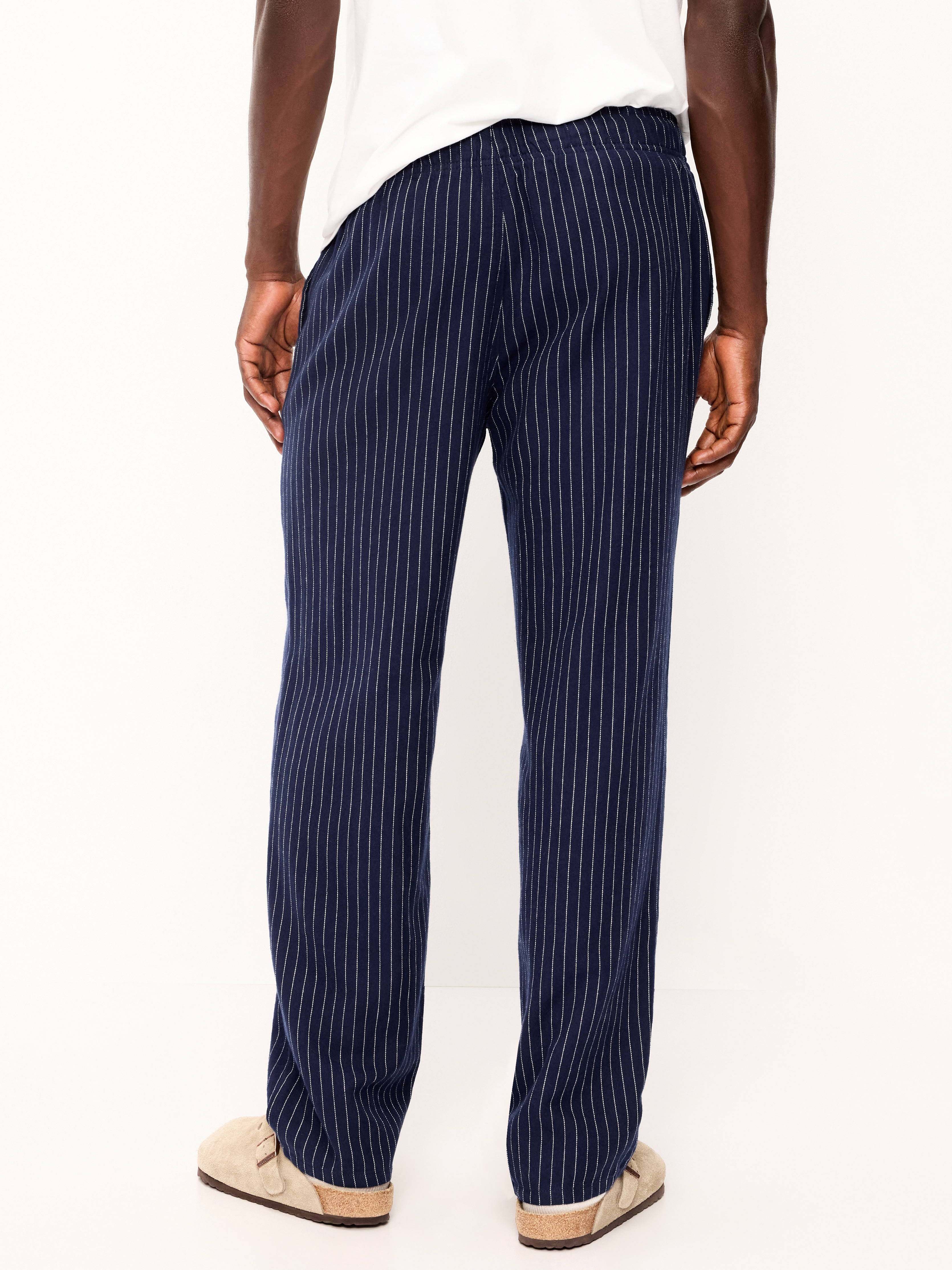 Flannel Pajama Pants - Navy Stripe - 2
