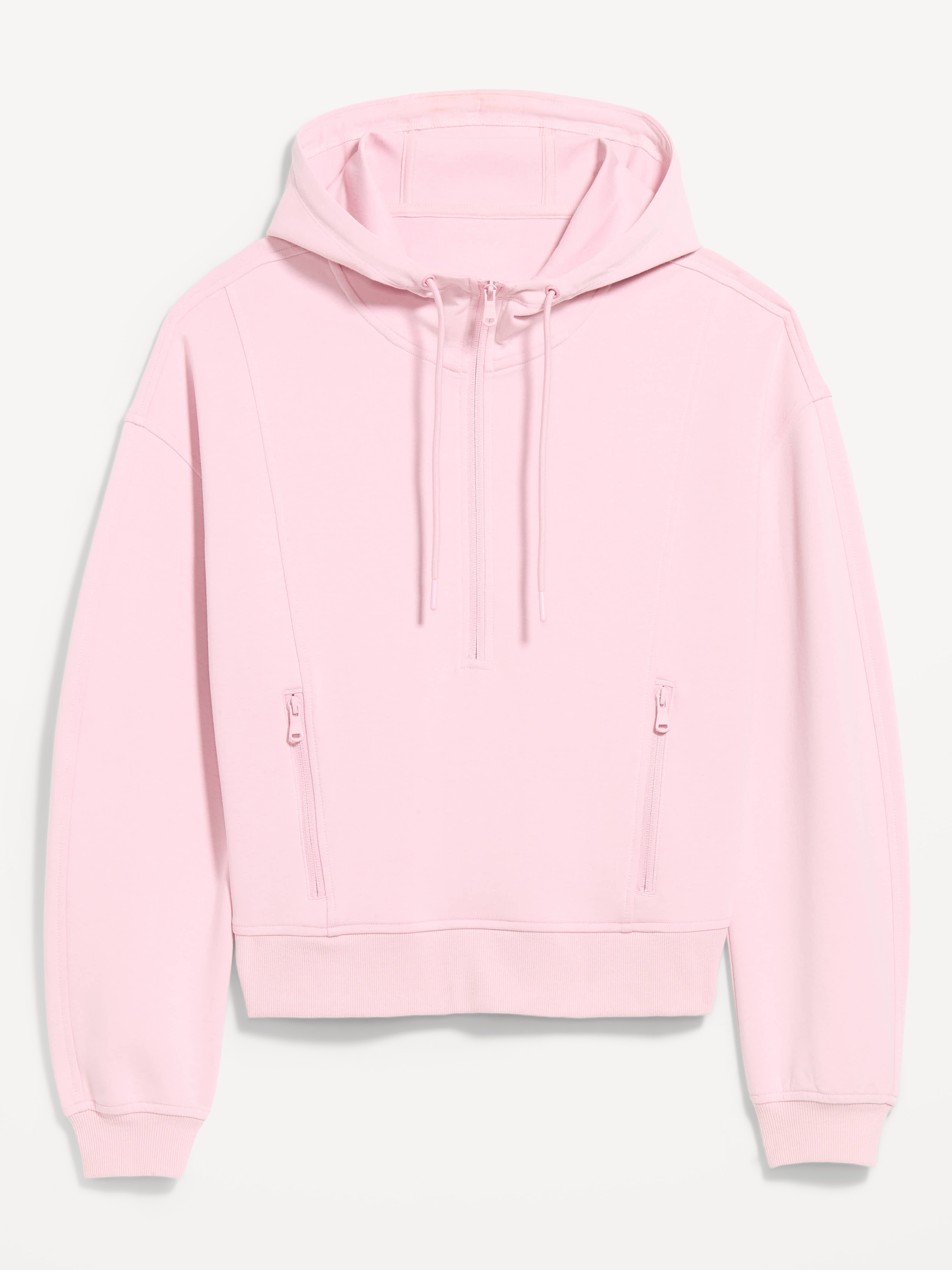 Dynamic Fleece Half-Zip Hoodie Sweatshirt - Fairytale Rose - 9